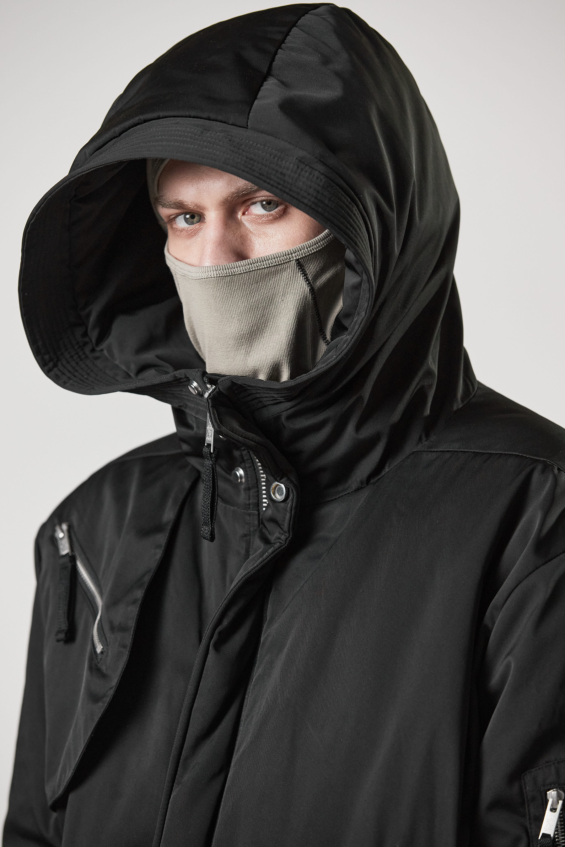 THOM KROM Hooded Recycled Polyester Bomber Jacket