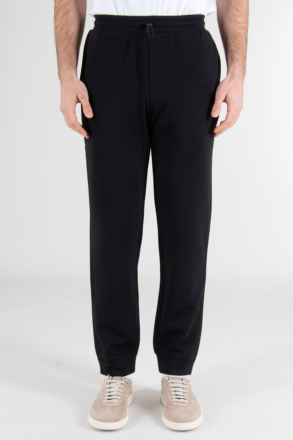 EMPORIO ARMANI Relaxed Fit Cotton-Modal French Terry Loungewear Sweatpants