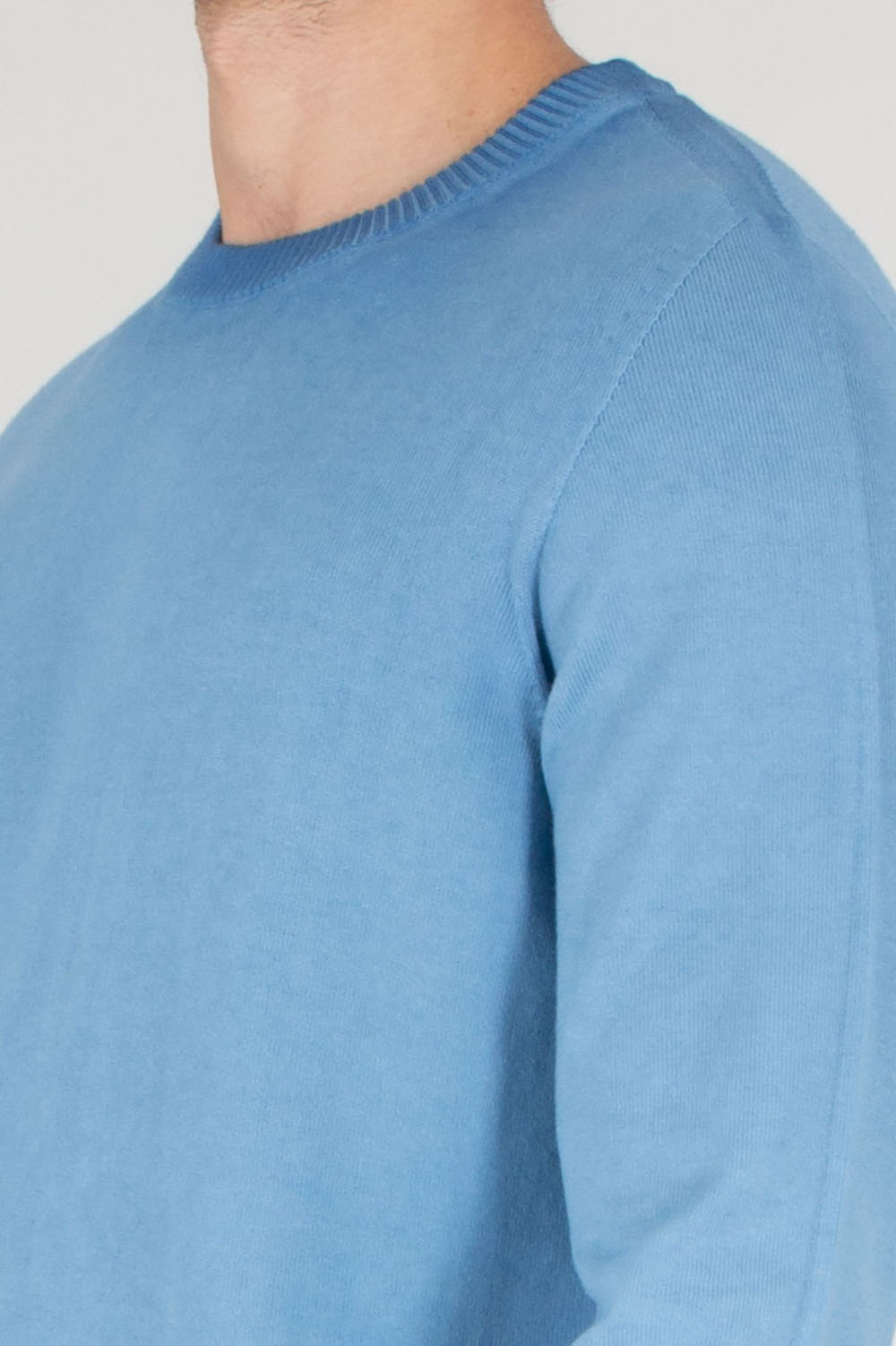 AROVESCIO Regular Fit Cotton Round Neck Sweater