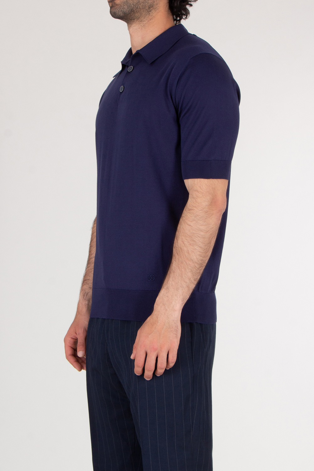 DOLCE & GABBANA  Serafino Silk Embroidered Polo