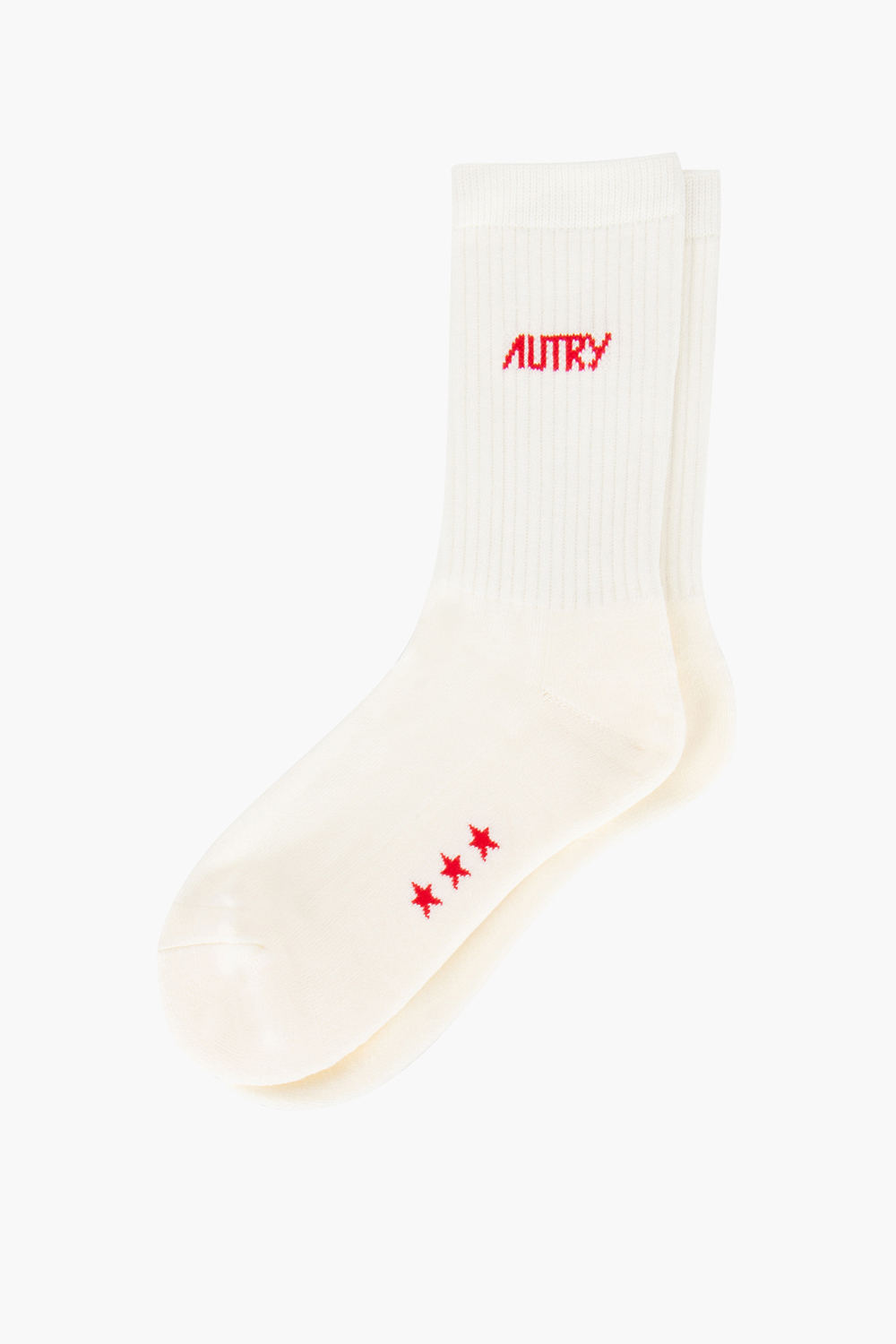 AUTRY Jacquard Logo Cotton Blend Stretch Socks