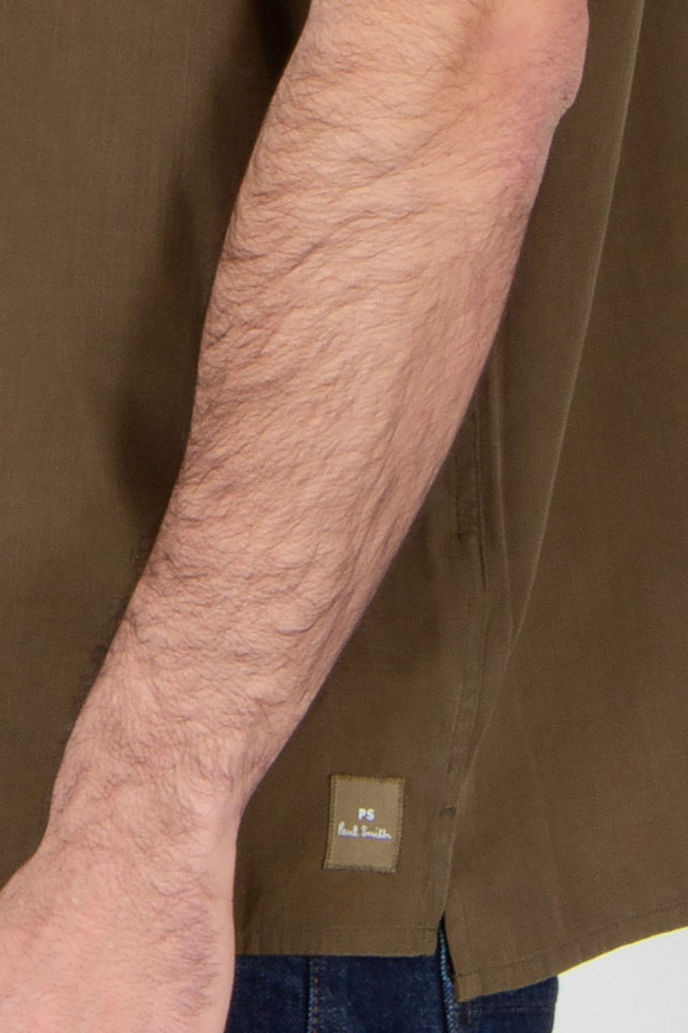 PAUL SMITH Casual Fit Lyocell-Cotton Slub Short-Sleeve Shirt