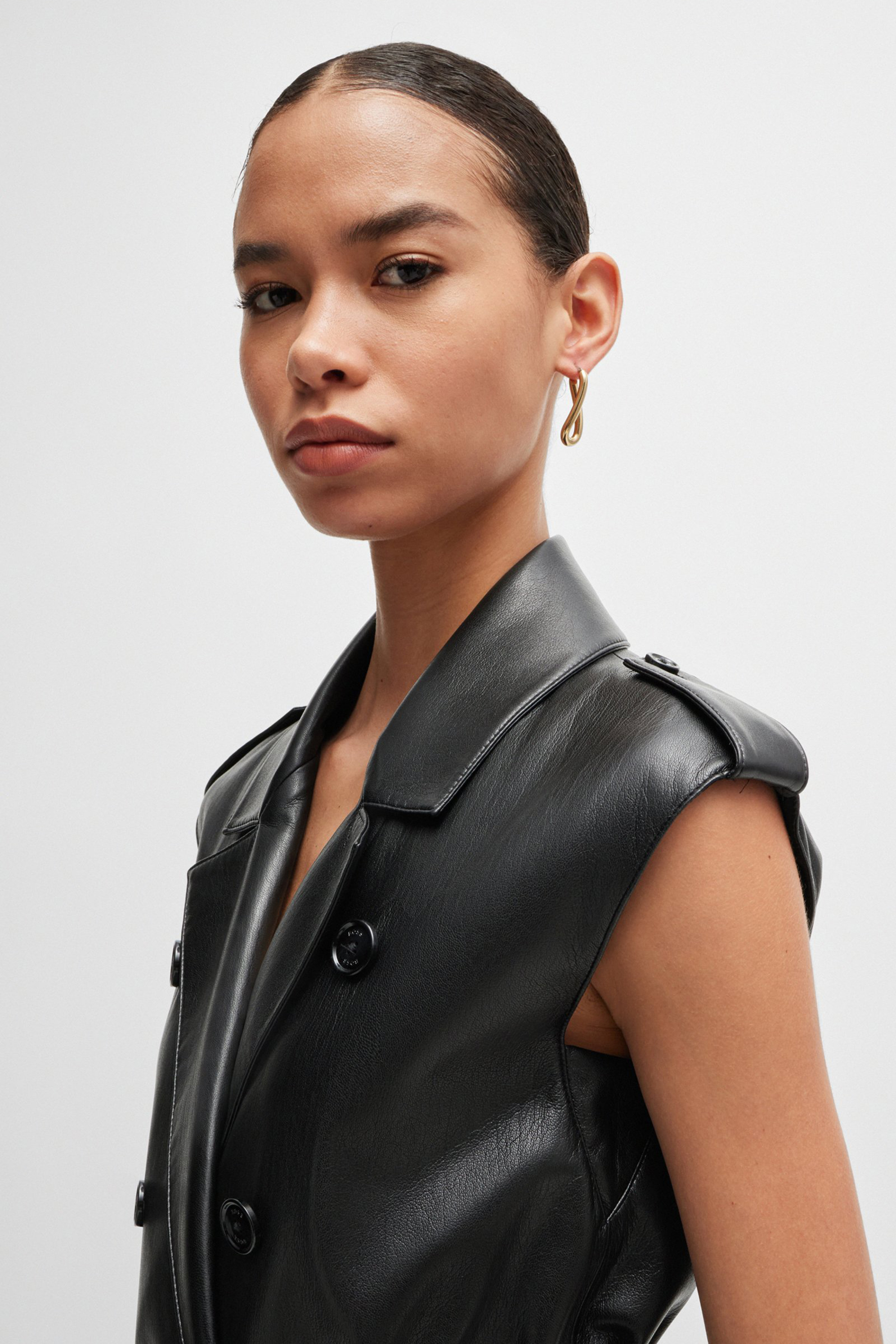 BOSS Faux Leather Dress Dujeta BOSS Faux Leather Dress Dujeta