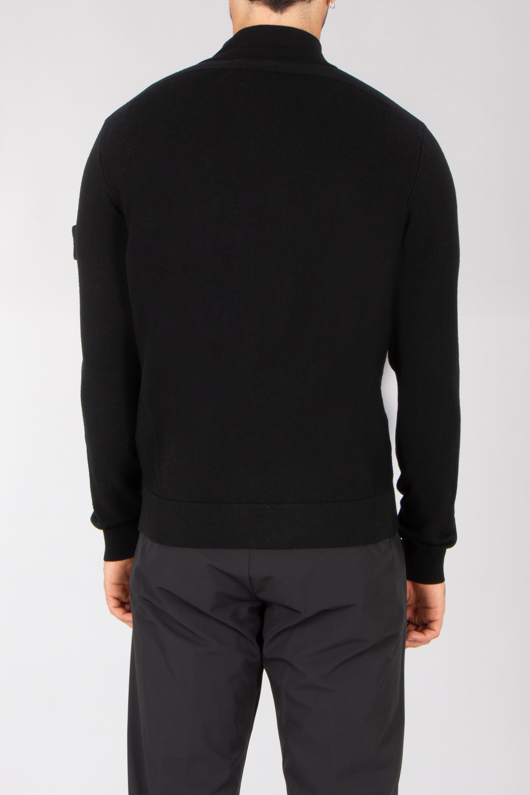 STONE ISLAND Regular Fit Stretch Virgin Wool Blend Zip-Up Sweater Pulli, Langarm, Erwachsener, Mann, Person