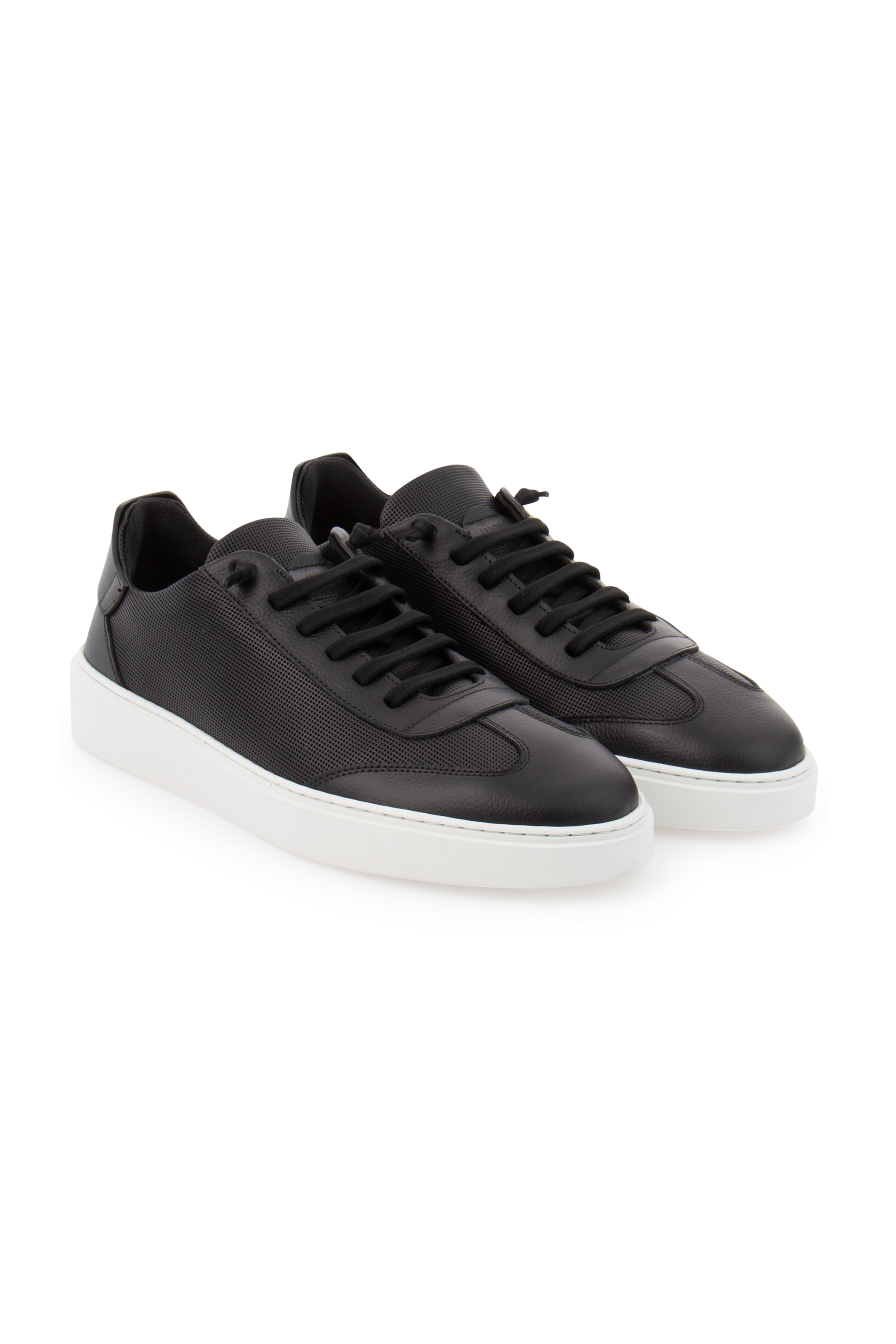 FABIANO RICCI Punched Leather Sneakers FABIANO RICCI Punched Leather Sneakers