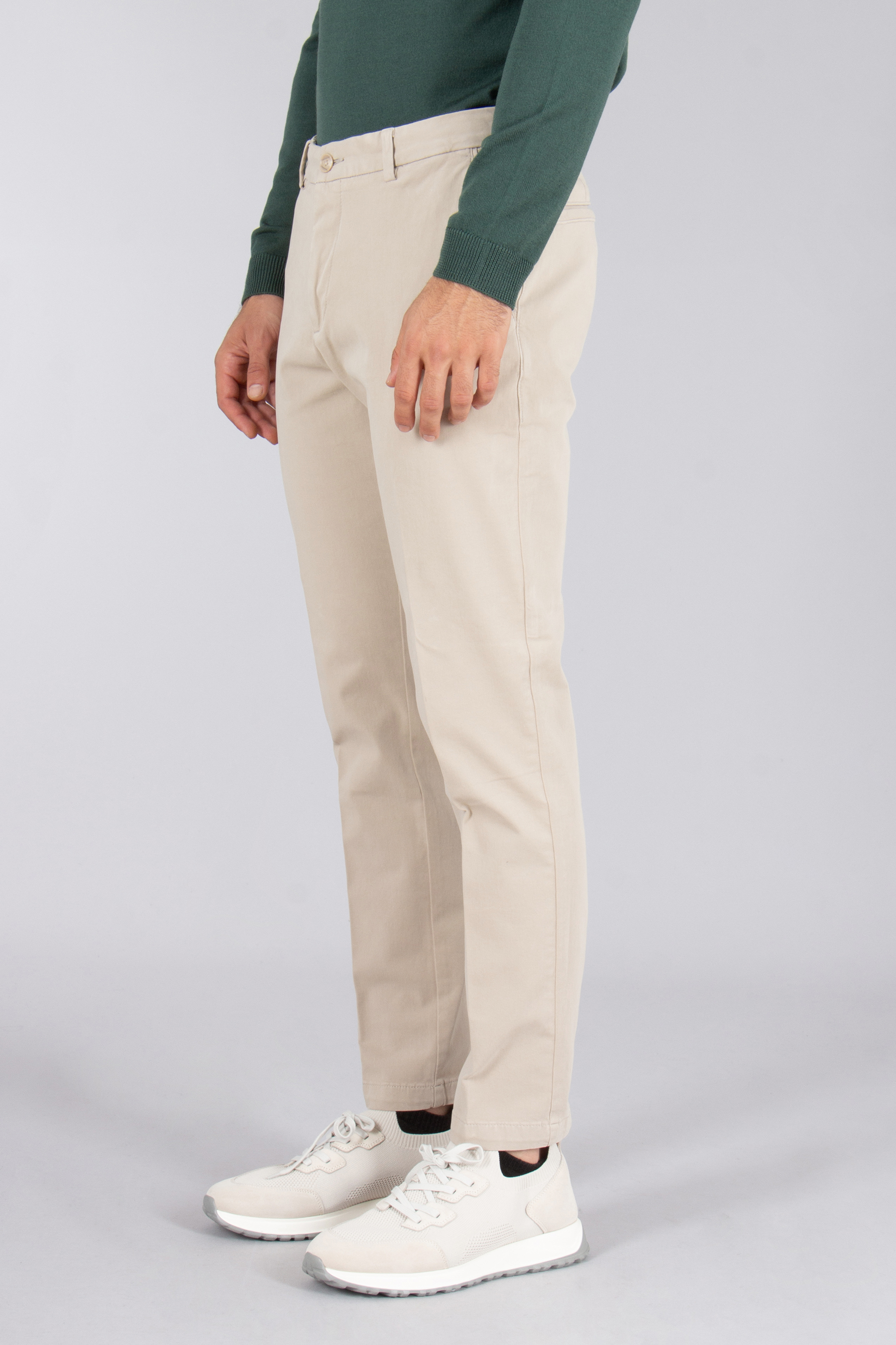 BOSS Modern Regular Fit Brused Cotton Stretch Twill Pants H-Kane Bekleidung, Hosen, Schuh, Khaki, Turnschuh