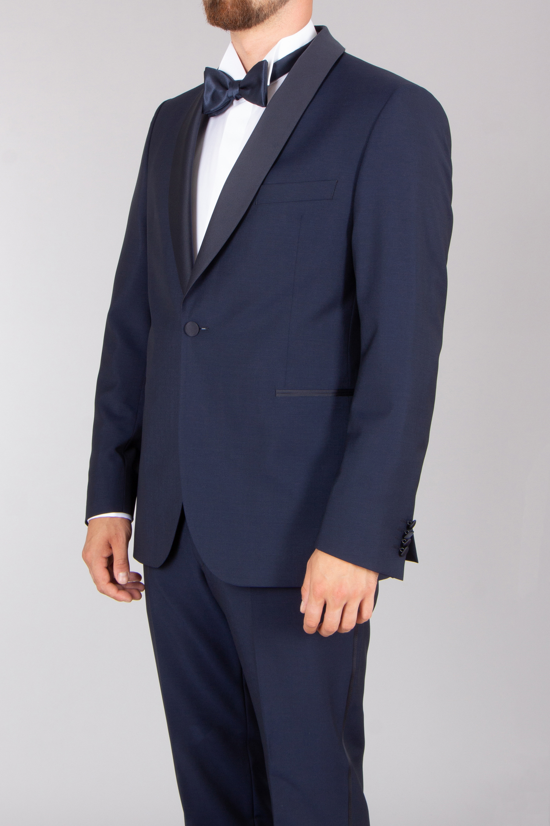 DRESSLER Regular Fit Wool-Mohair Blend Tuxedo Jacket Stuart Bekleidung, Formelle Kleidung, Anzug, Smoking, Mantel