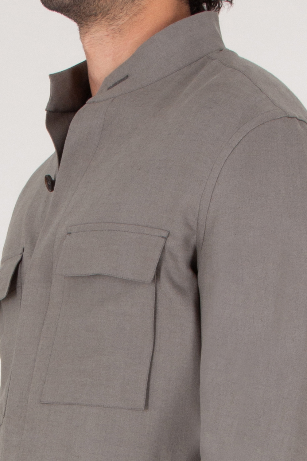 ZEGNA Regular Fit Oasi Lino Overshirt