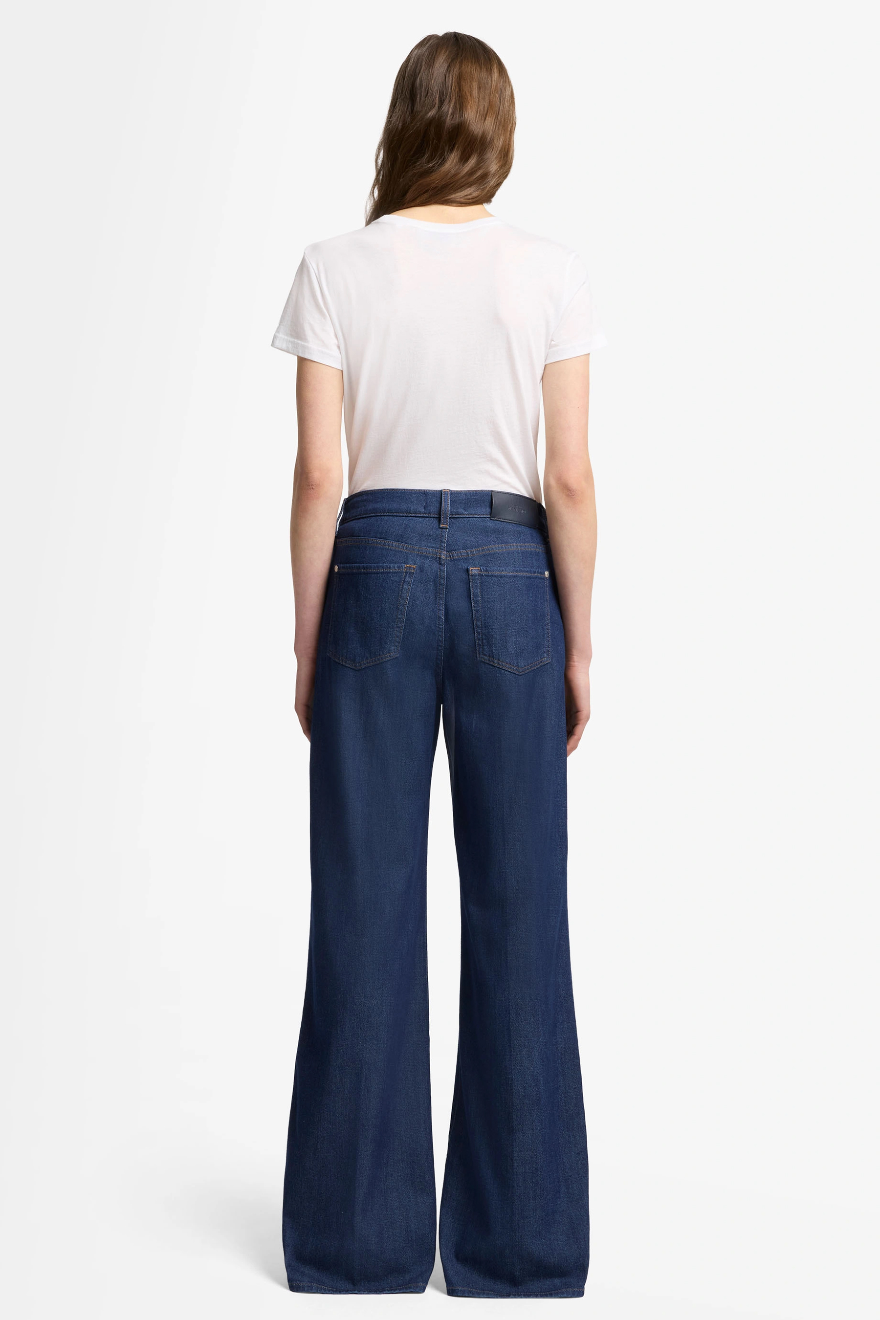 7 FOR ALL MANKIND Wide Leg Weightless Denim Jeans Lotta Hosen, Jeans, Erwachsener, Person, Frau