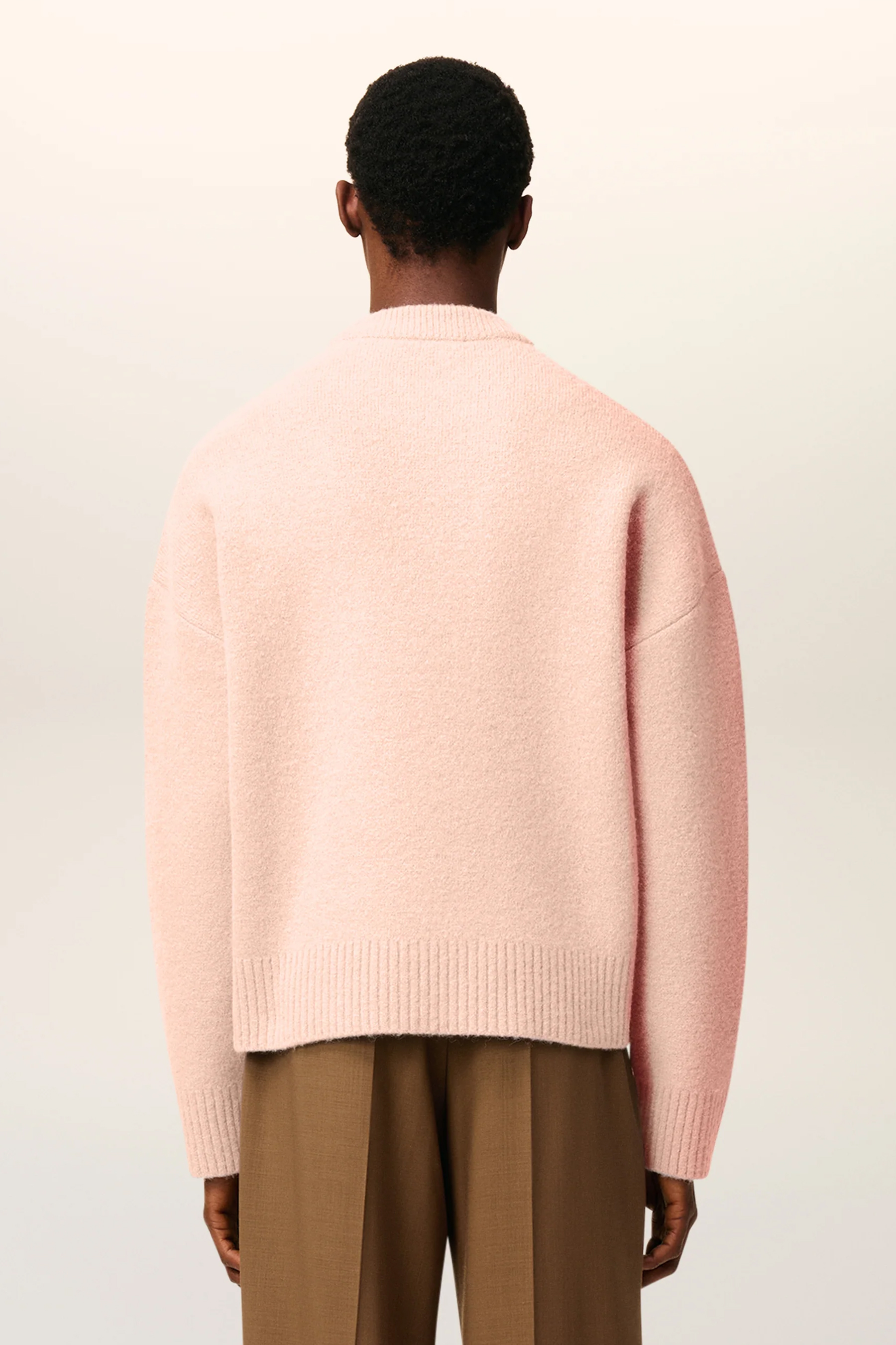 AMI PARIS Relaxed Fit Alpaca Blend Sweater Strickwaren, Pullover, Erwachsener, Mann, Person