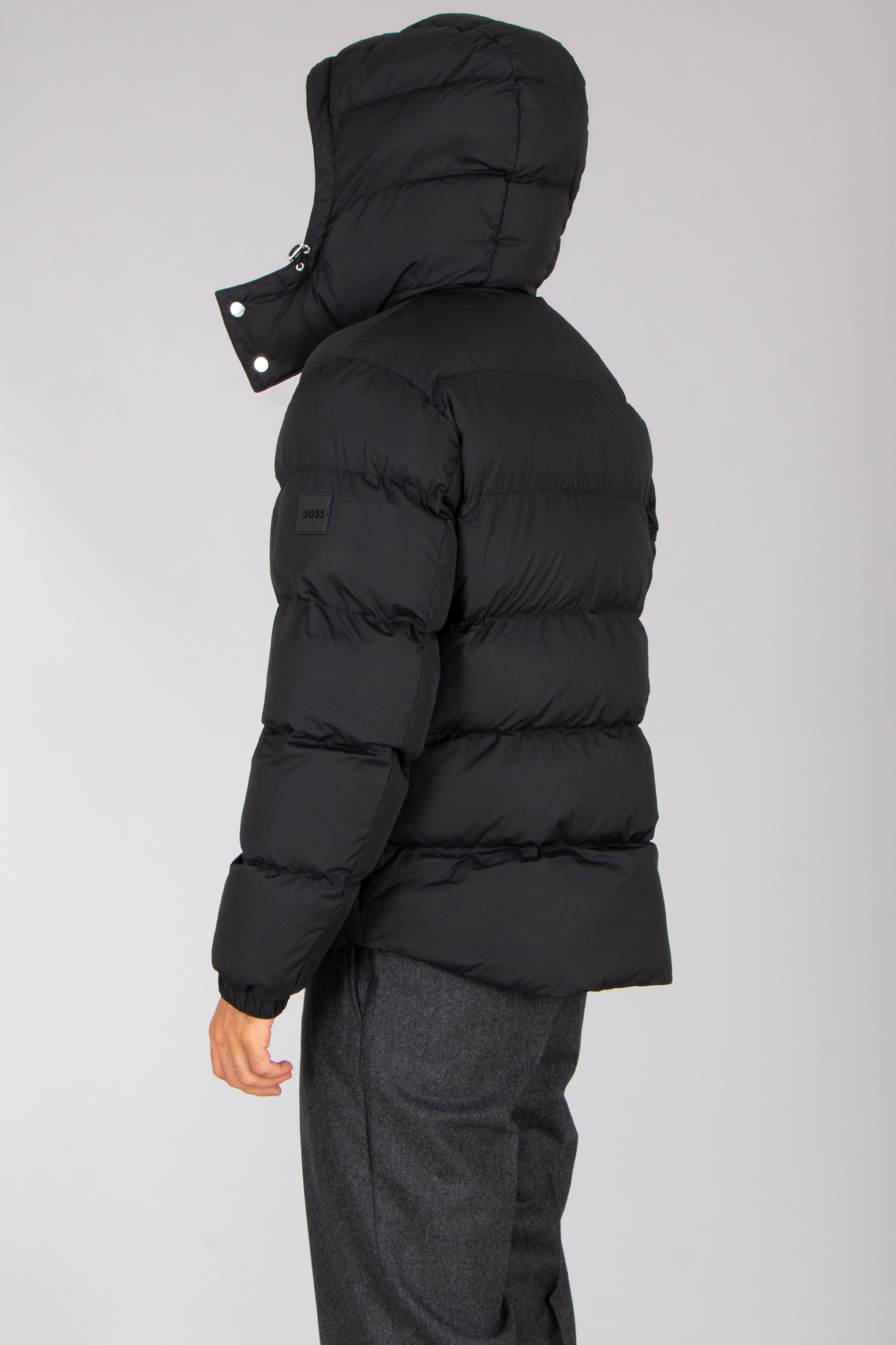BOSS Regular Fit Padded Waterproof Jacket H-Corbinian Mantel, Jacke, Kapuze, Mann, Person