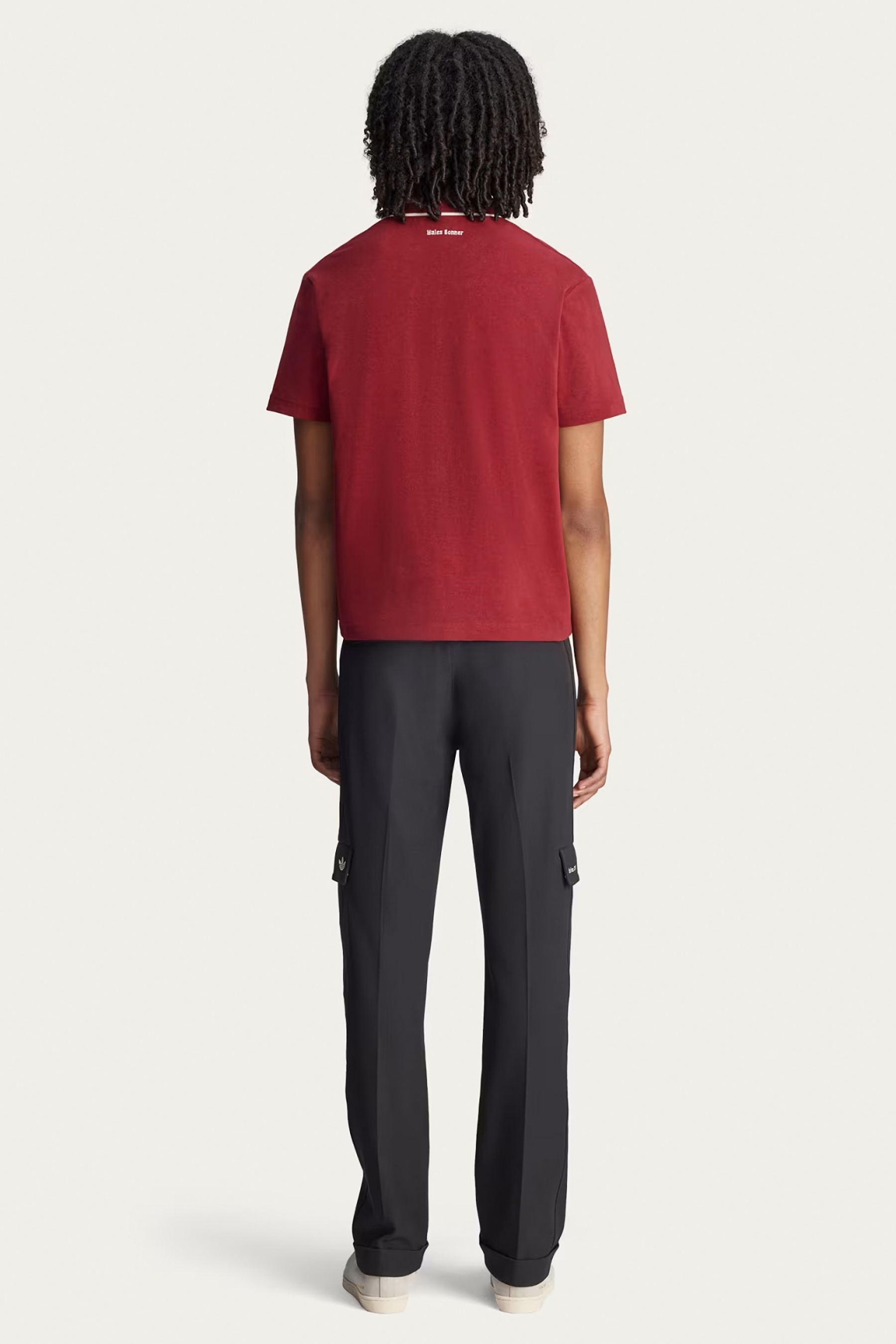 ADIDAS X Wales Bonner Regular Fit Cotton Blend Terry Polo Shirt Bekleidung, Hosen, T-shirt, Person, Stehend