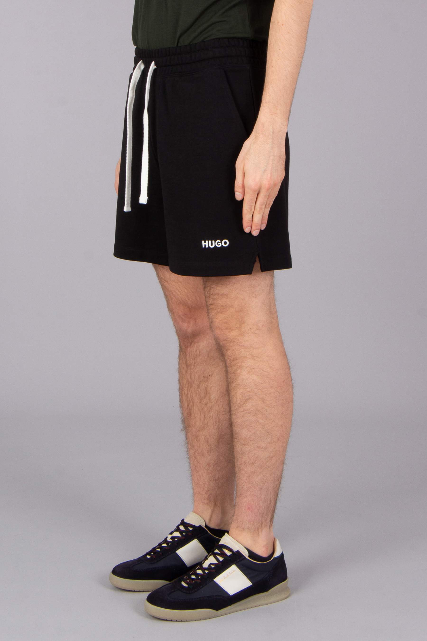 HUGO Relaxed Fit Embroiedered Cotton Terry Shorts Dulasho HUGO Relaxed Fit Embroiedered Cotton Terry Shorts Dulasho