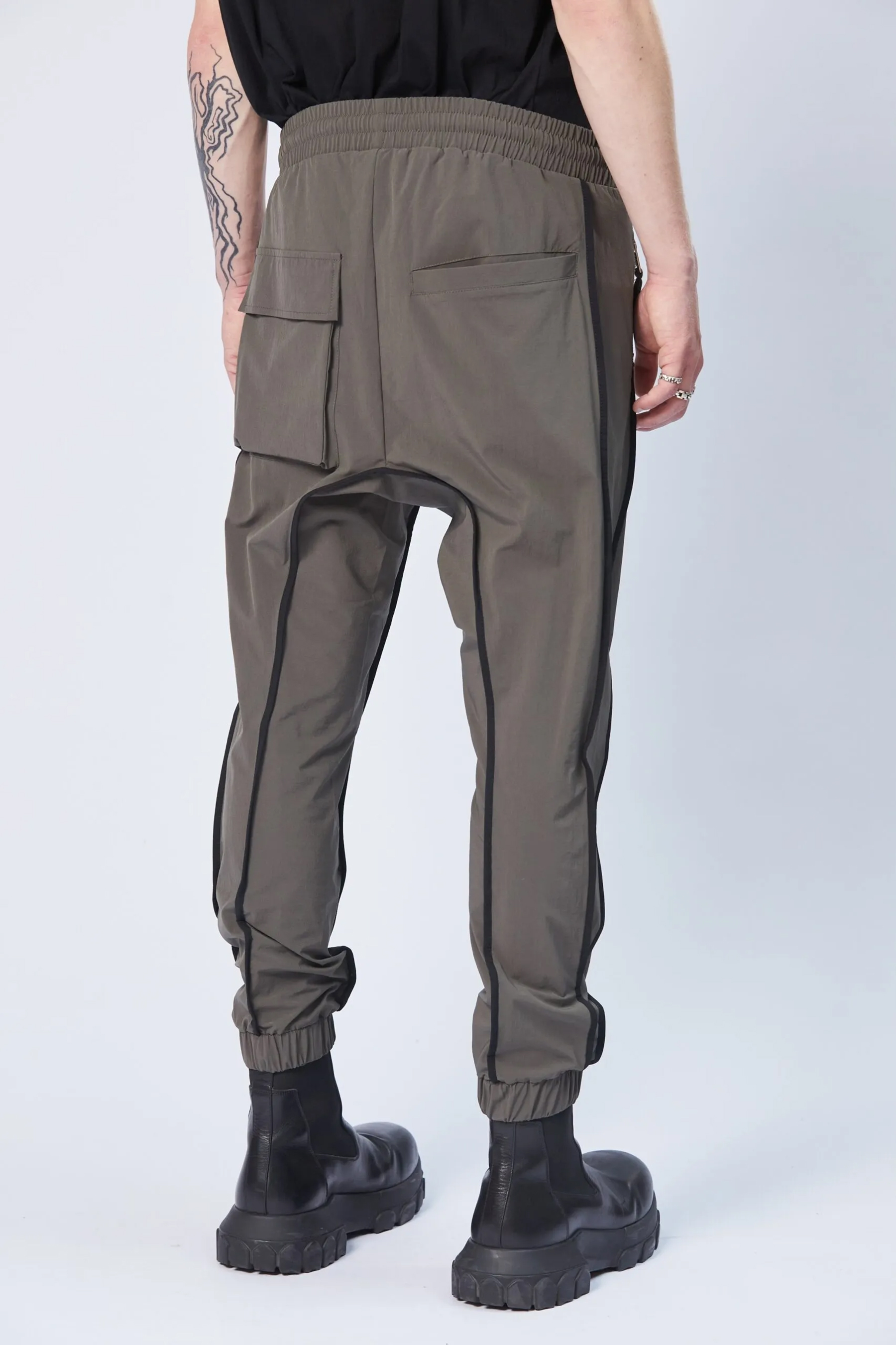 THOM KROM Drop Crotch Nylon Stretch Pants THOM KROM Drop Crotch Nylon Stretch Pants