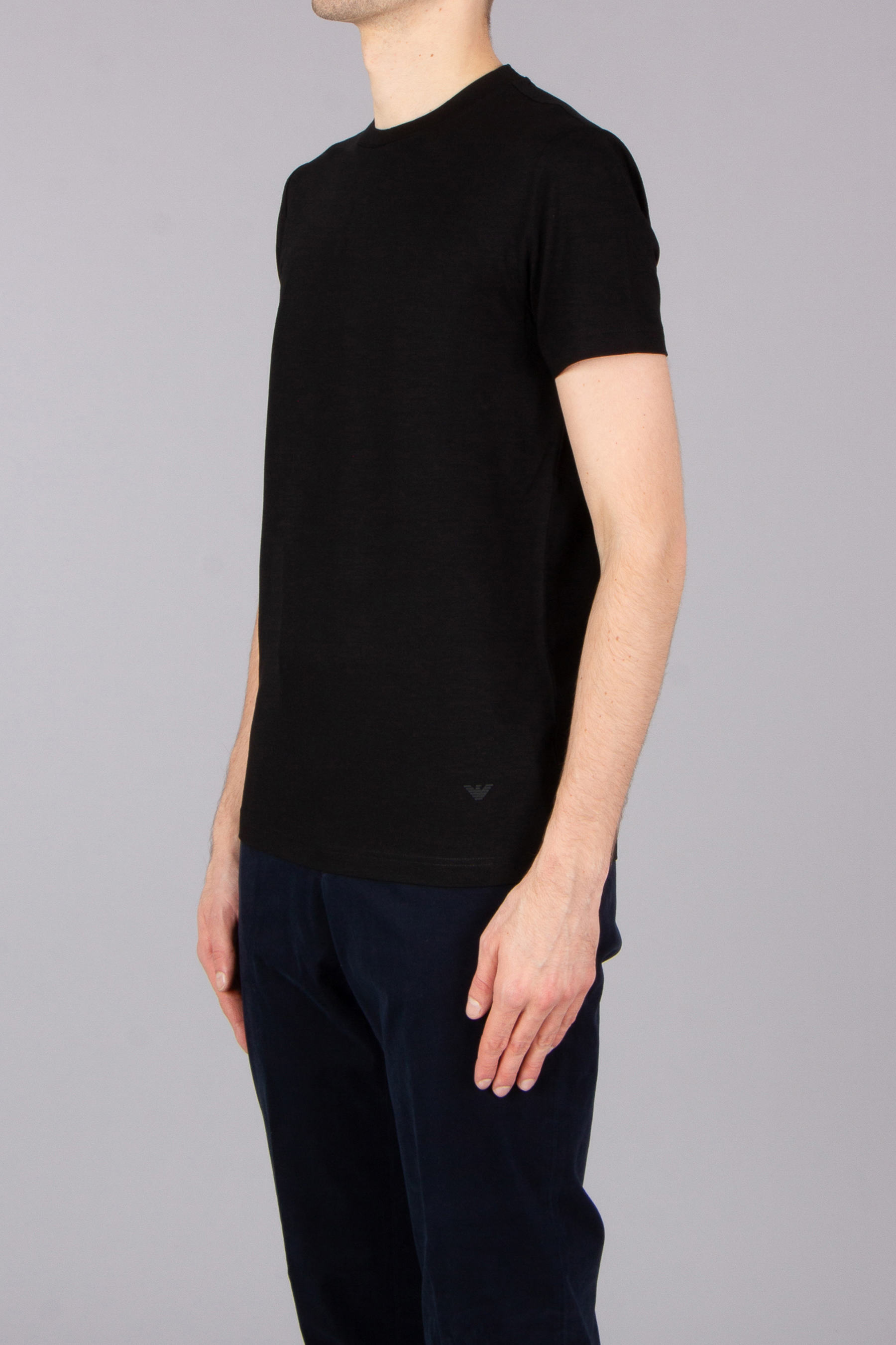 EMPORIO ARMANI Regular Fit Stretch Viscose Jersey T-Shirt EMPORIO ARMANI Regular Fit Stretch Viscose Jersey T-Shirt