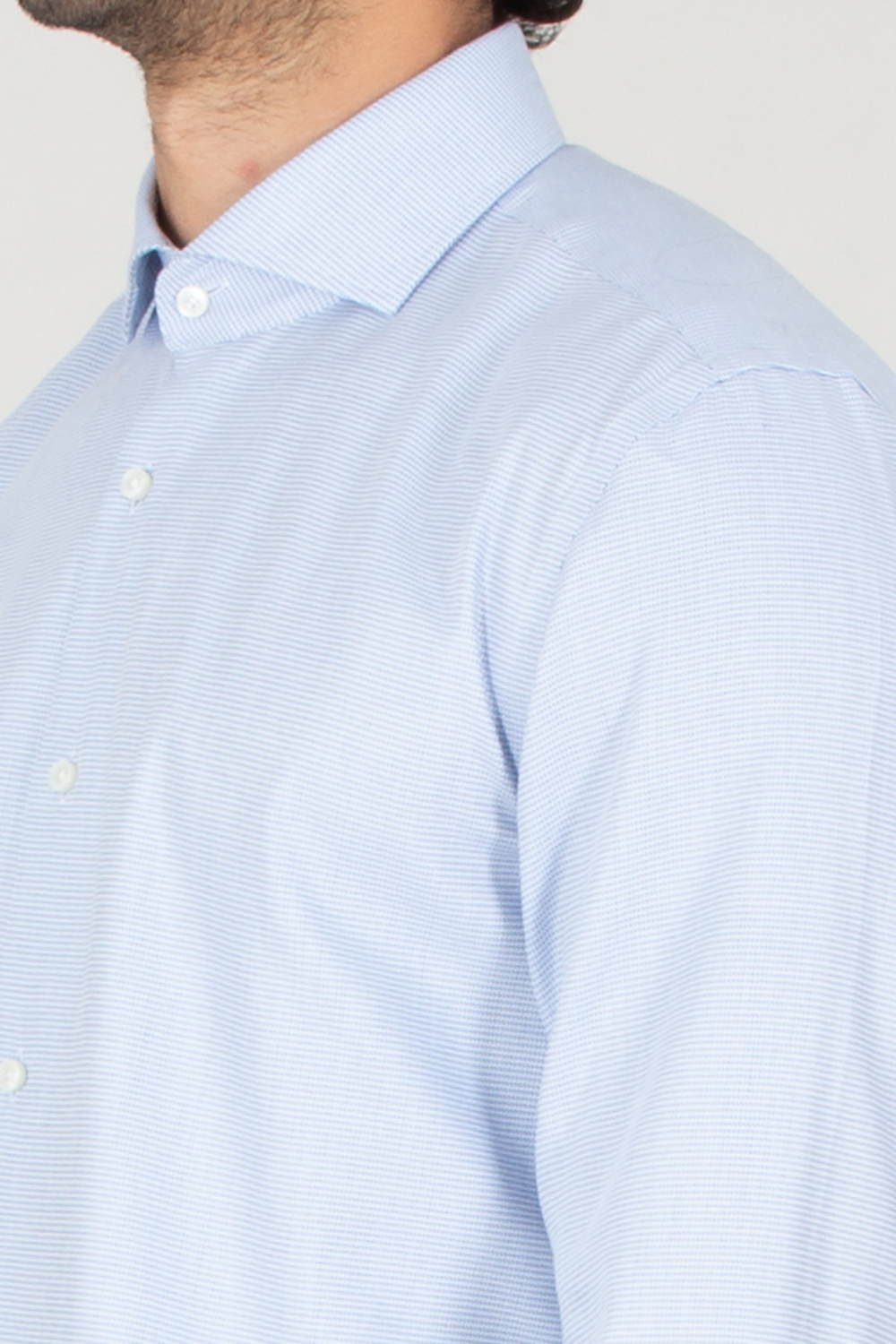 BOSS Slim Fit Micro Pattern Cotton Shirt H-Hank