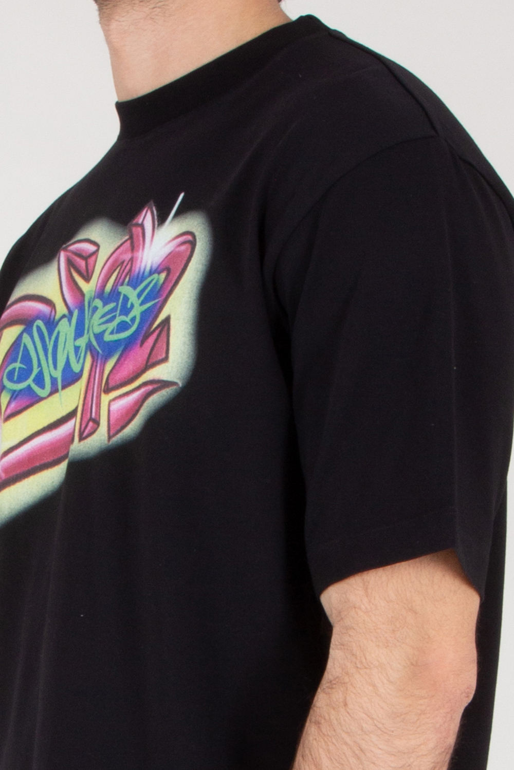 DSQUARED2 Loose Fit Cotton Graffiti T-Shirt