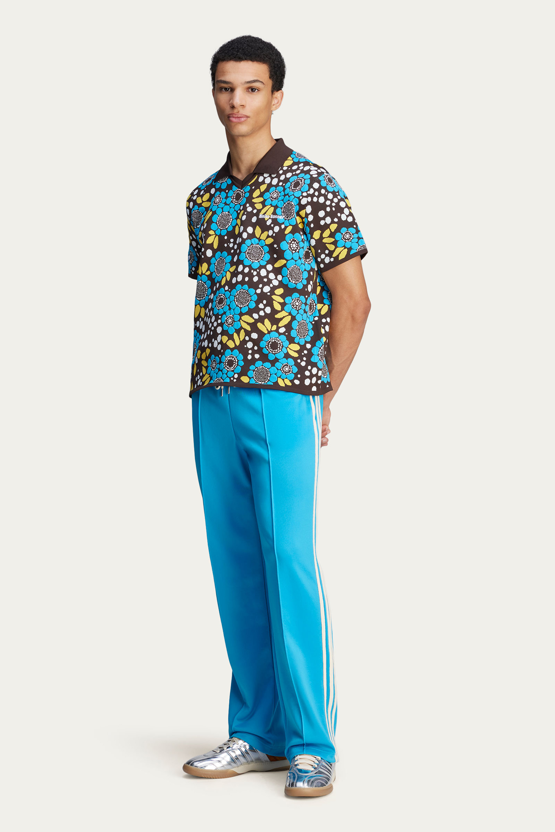 ADIDAS X Wales Bonner Floral Knit Polo ADIDAS X Wales Bonner Floral Knit Polo