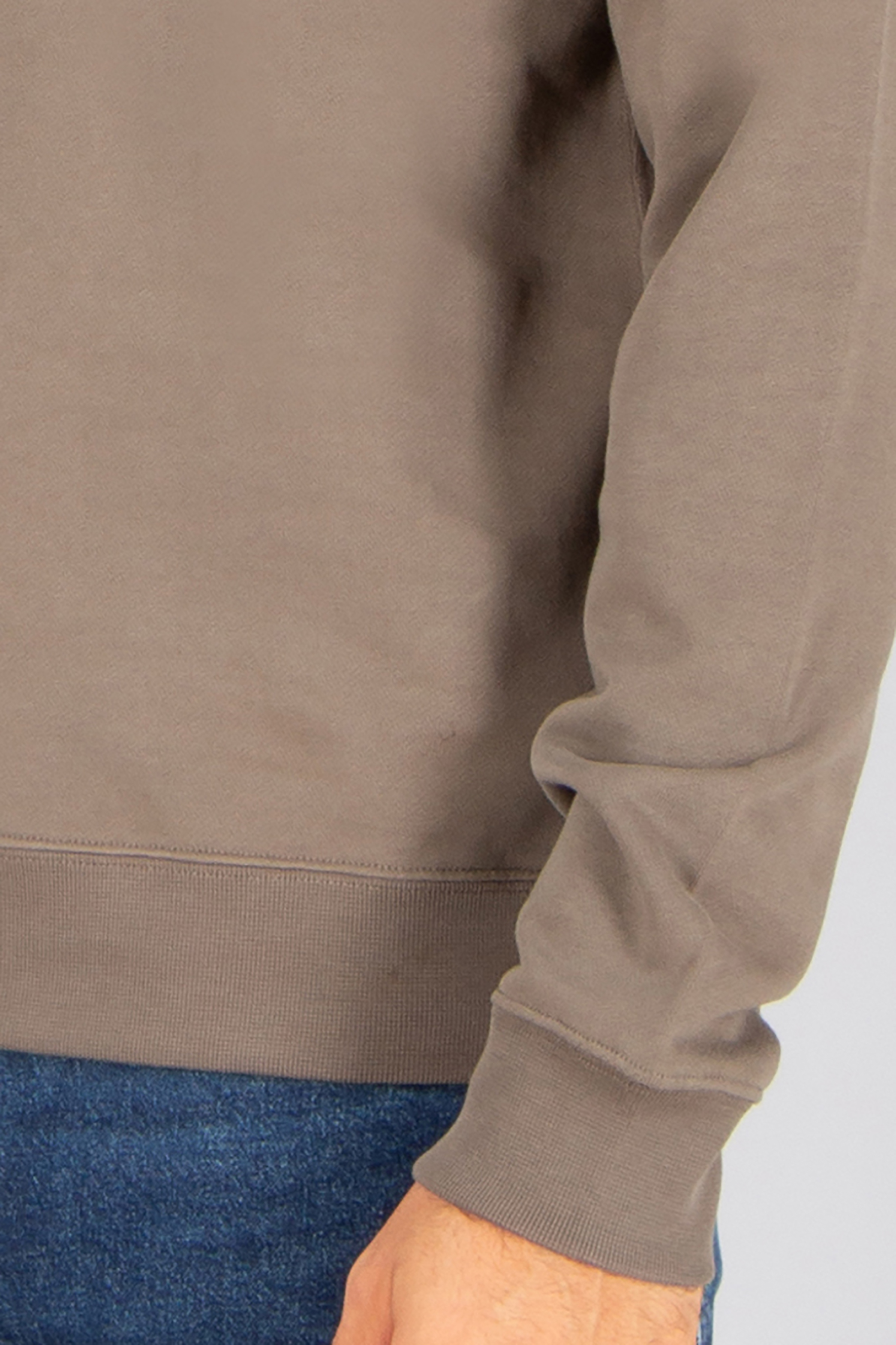 BELSTAFF Regular Fit Supima Cotton Fleece Crew Neck Sweatshirt Curator Langarm, Ärmel, Hosen, Mantel, Jacke