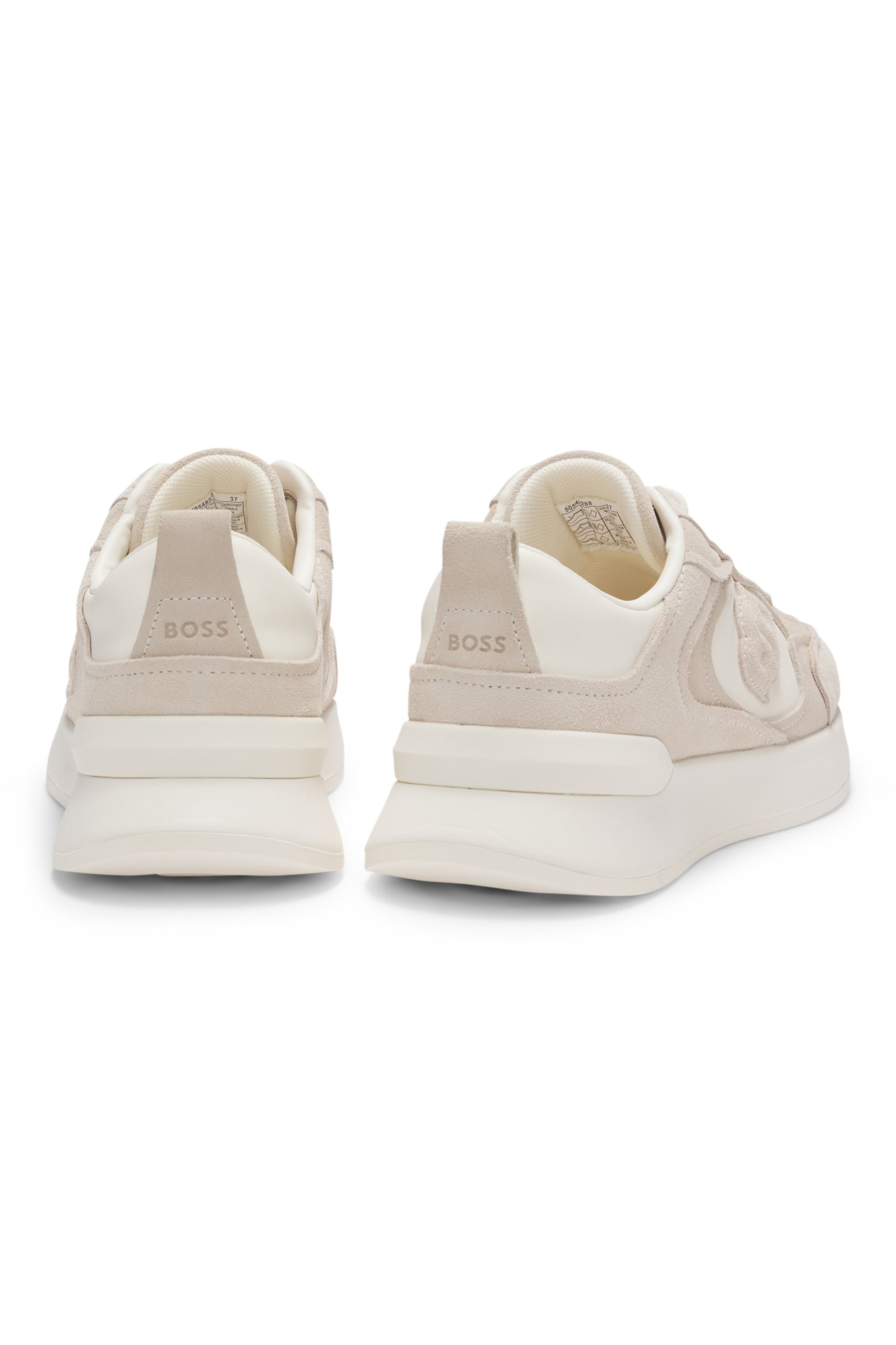 BOSS Faux Leather & Suede Sneakers B Icon Bekleidung, Schuhwerk, Schuh, Sneaker