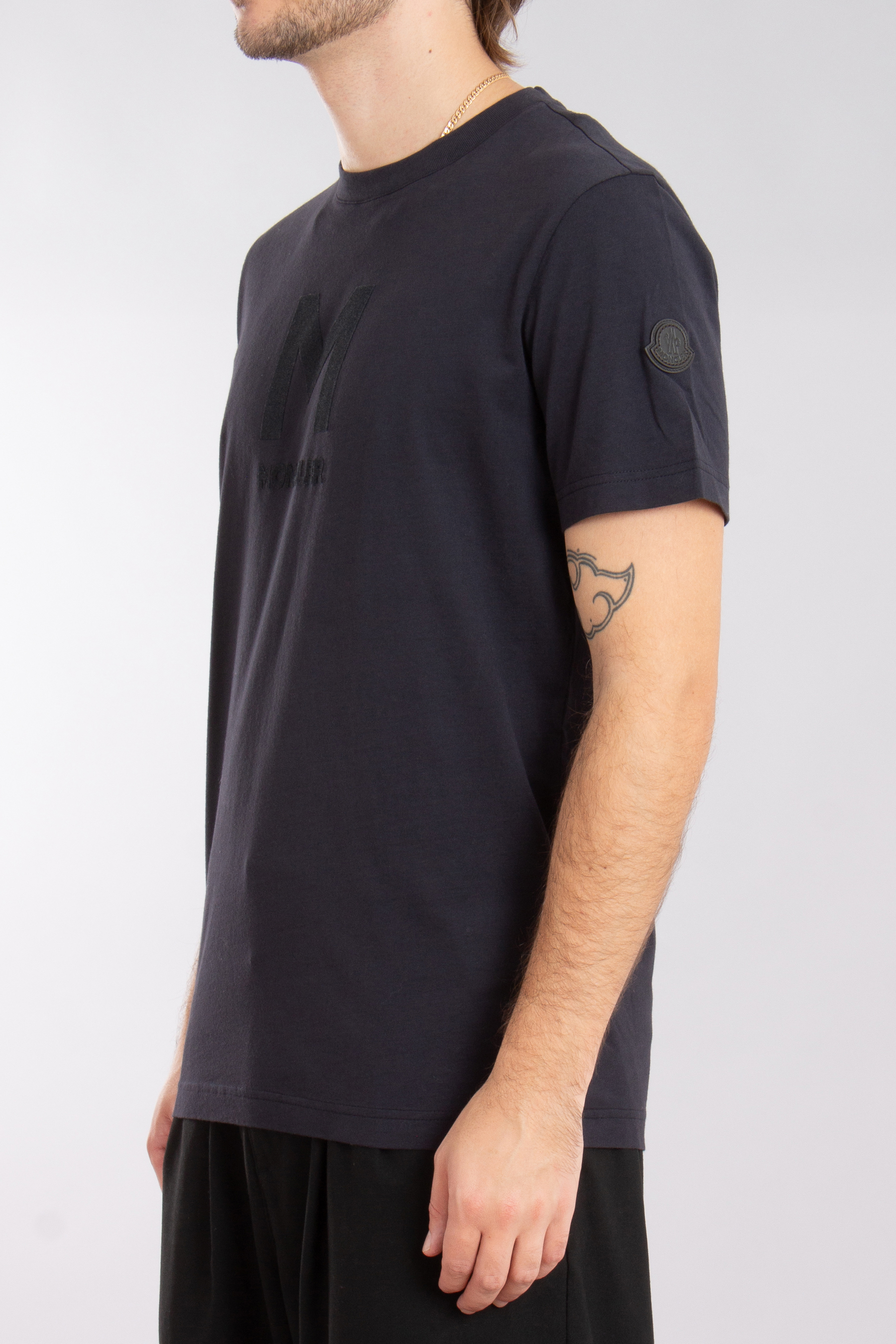 MONCLER Printed Organic Cotton Jersey T-Shirt MONCLER Printed Organic Cotton Jersey T-Shirt