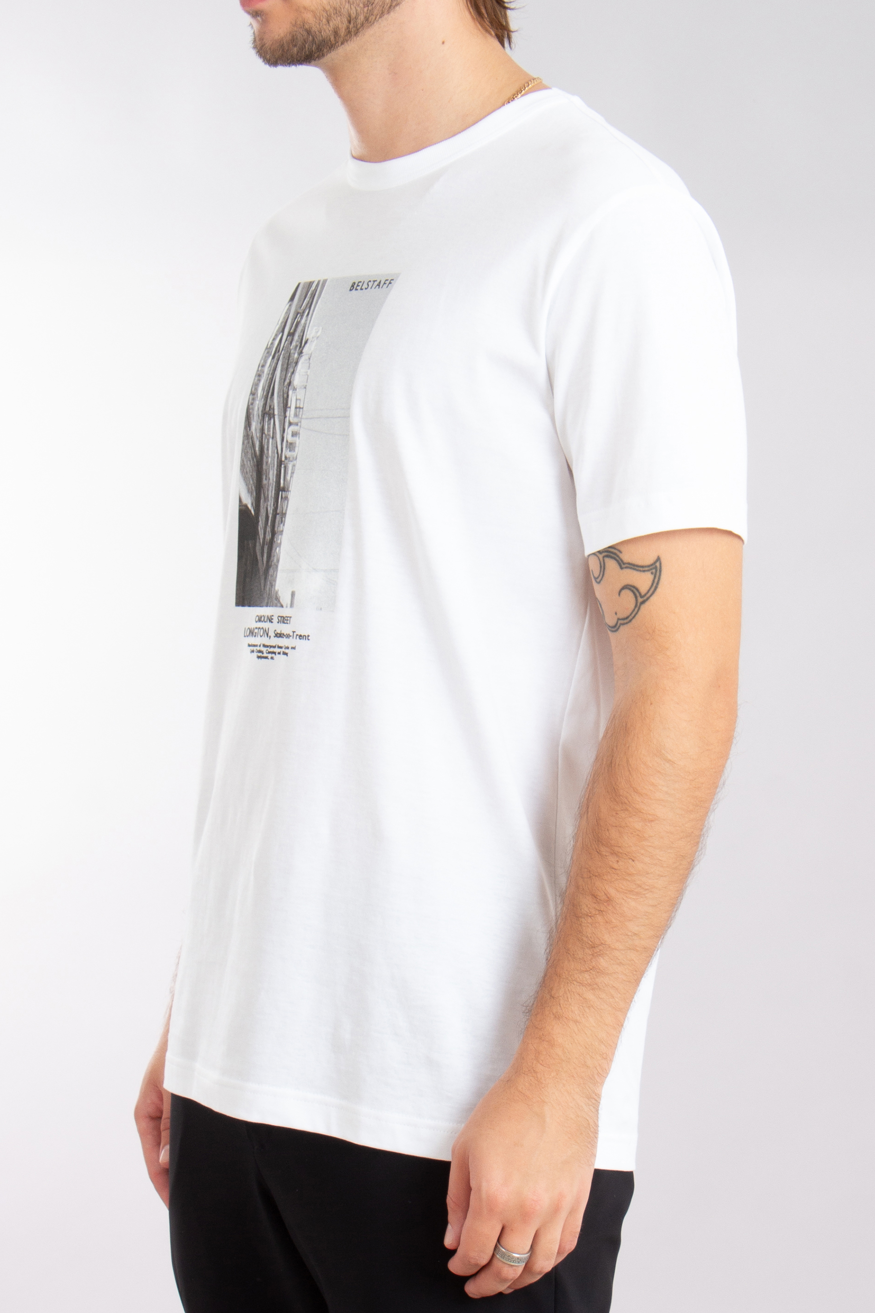 BELSTAFF Factory Print Organic Cotton Jersey T-Shirt BELSTAFF Factory Print Organic Cotton Jersey T-Shirt