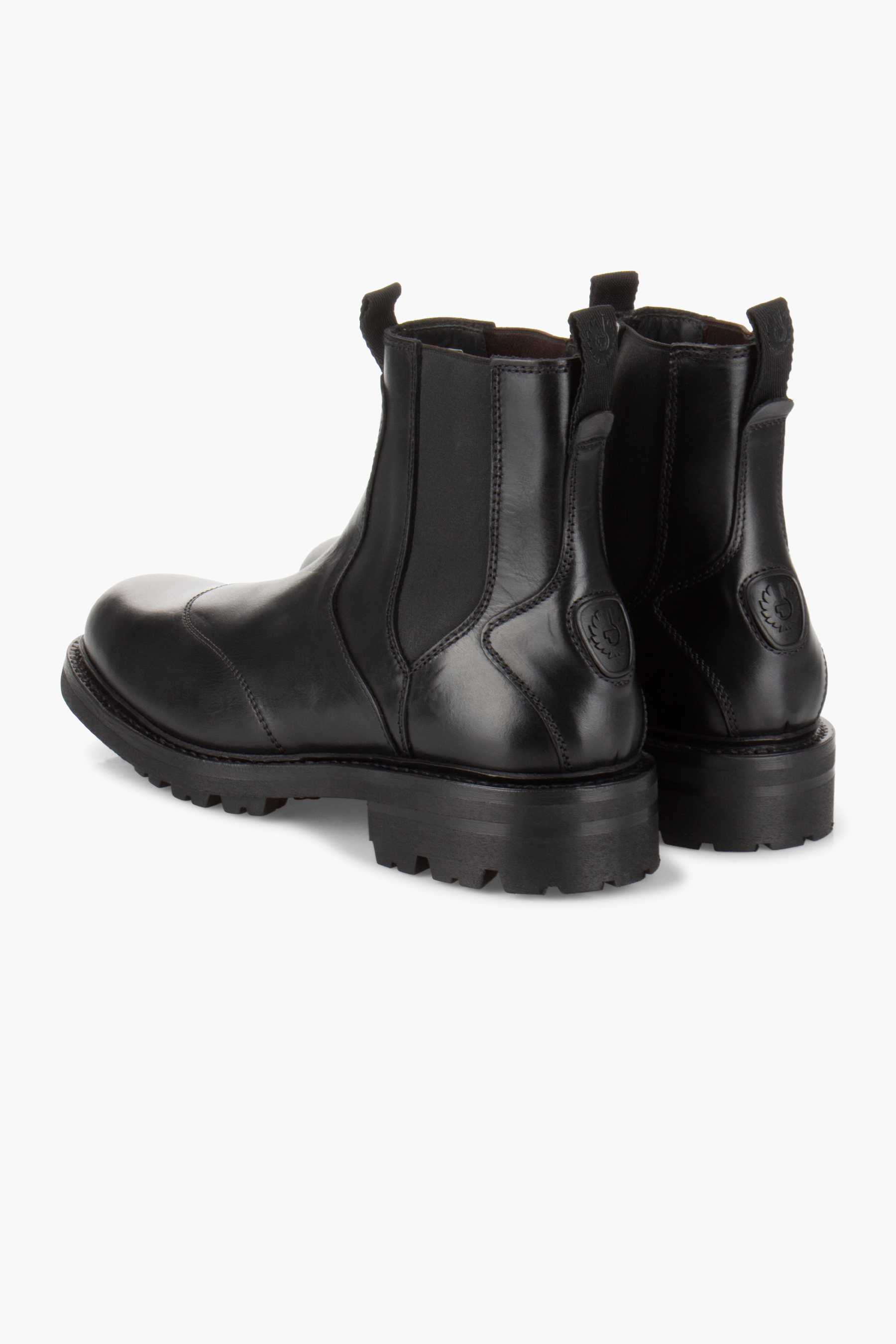 BELSTAFF Leather Chelsea Boots Munro Bekleidung, Schuhwerk, Schuh, Stiefel