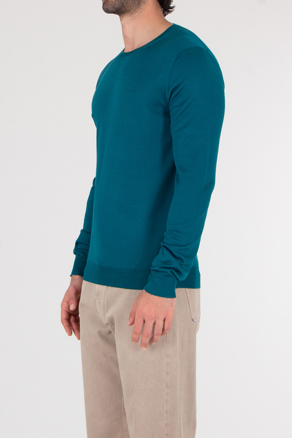 AIDA BARNI Regular Fit Knitted Wool Sweater