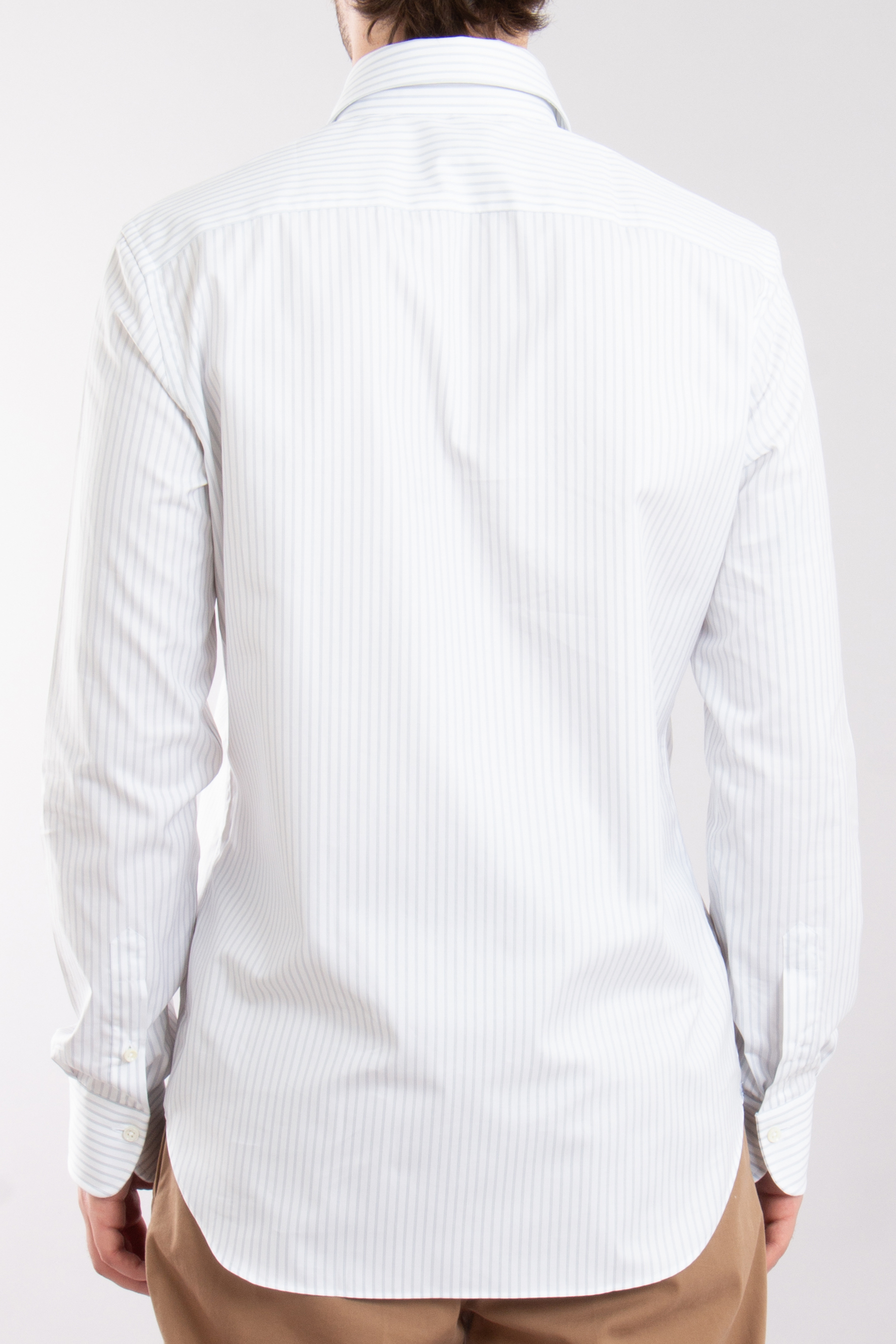 EMANUELE MAFFEIS Striped Cotton Shirt Eduardo Ribbon EMANUELE MAFFEIS Striped Cotton Shirt Eduardo Ribbon