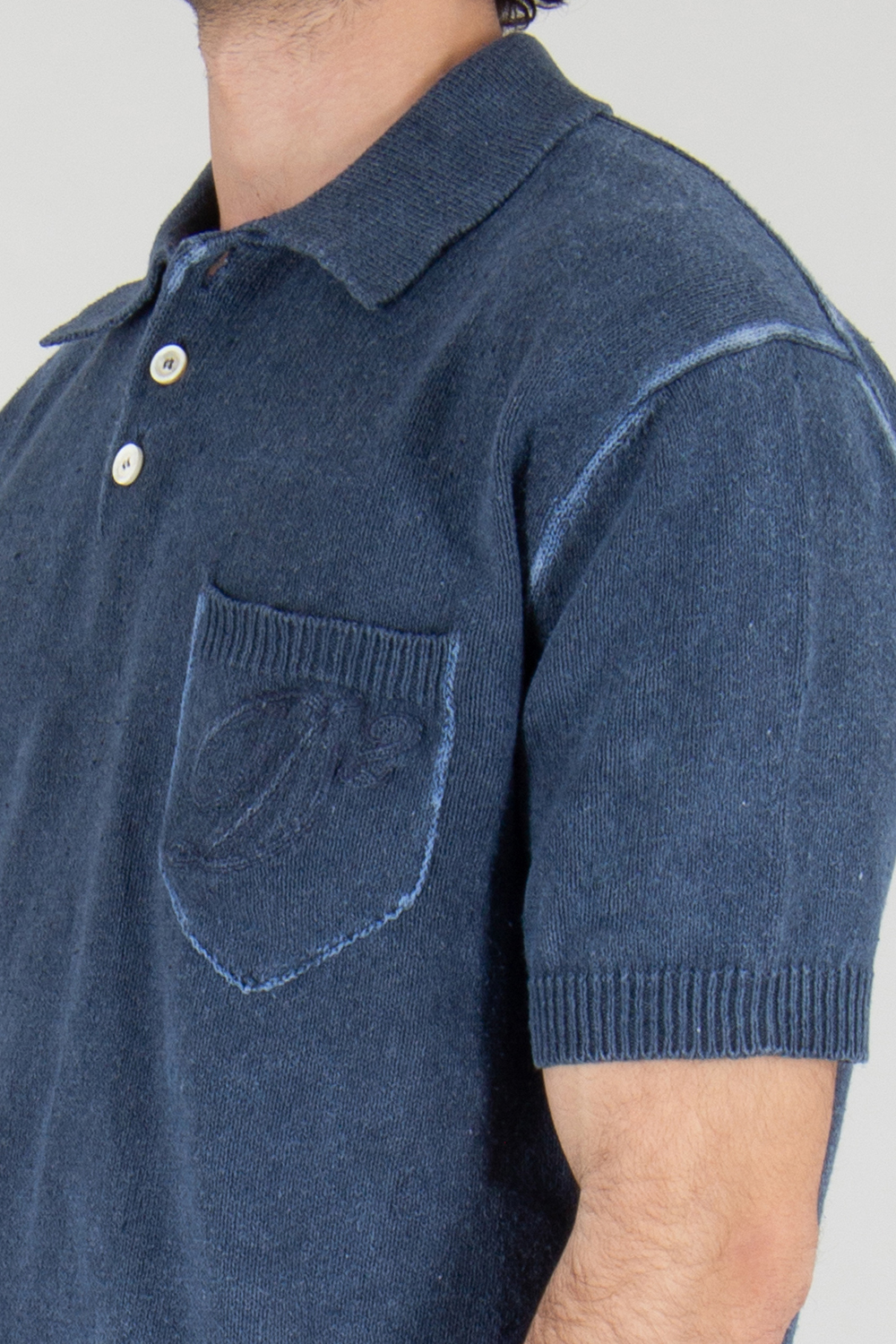 DSQUARED2 Relaxed Fit Cotton Blend Knitted Polo Shirt