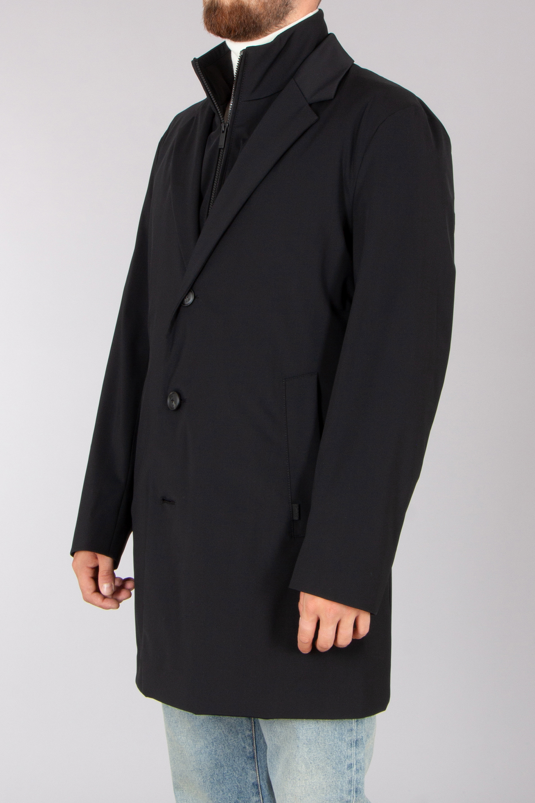 BOSS Regular Fit 3-in-1 Dressletic Performance Stretch Nylon Coat P-Jared Bekleidung, Mantel, Jacke