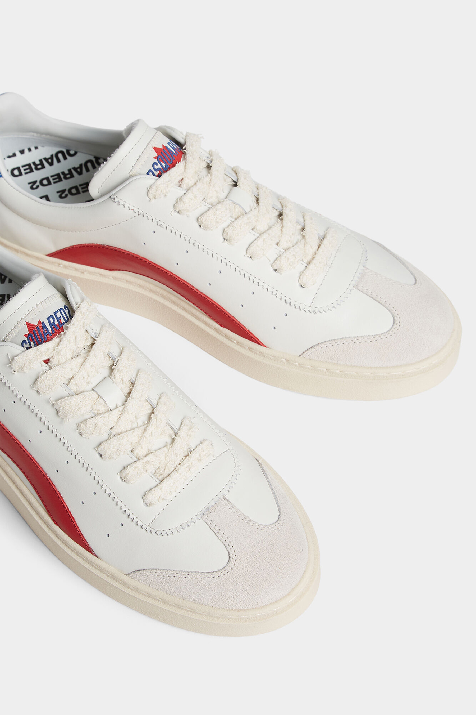 DSQUARED2 Leather Sneakers Rider Bekleidung, Schuhwerk, Schuh, Sneaker