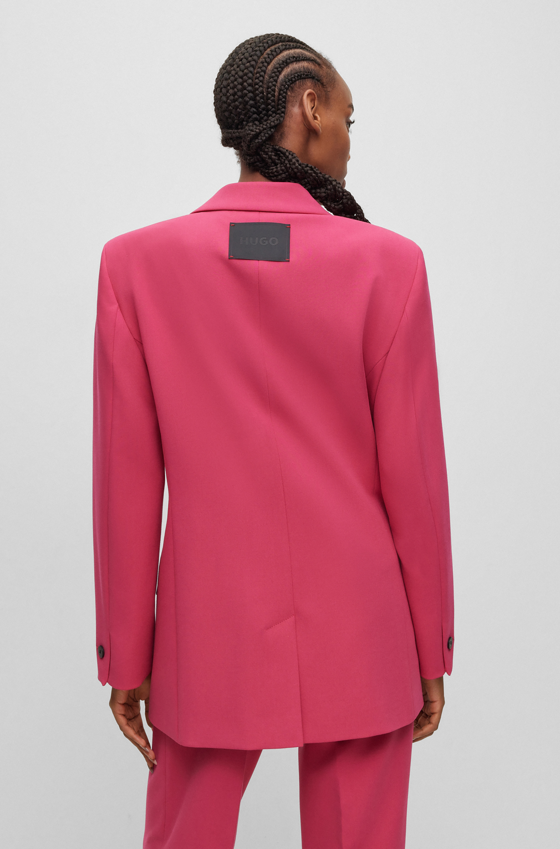 HUGO Relaxed Stretch Fabric Blazer Amalisa HUGO Relaxed Stretch Fabric Blazer Amalisa