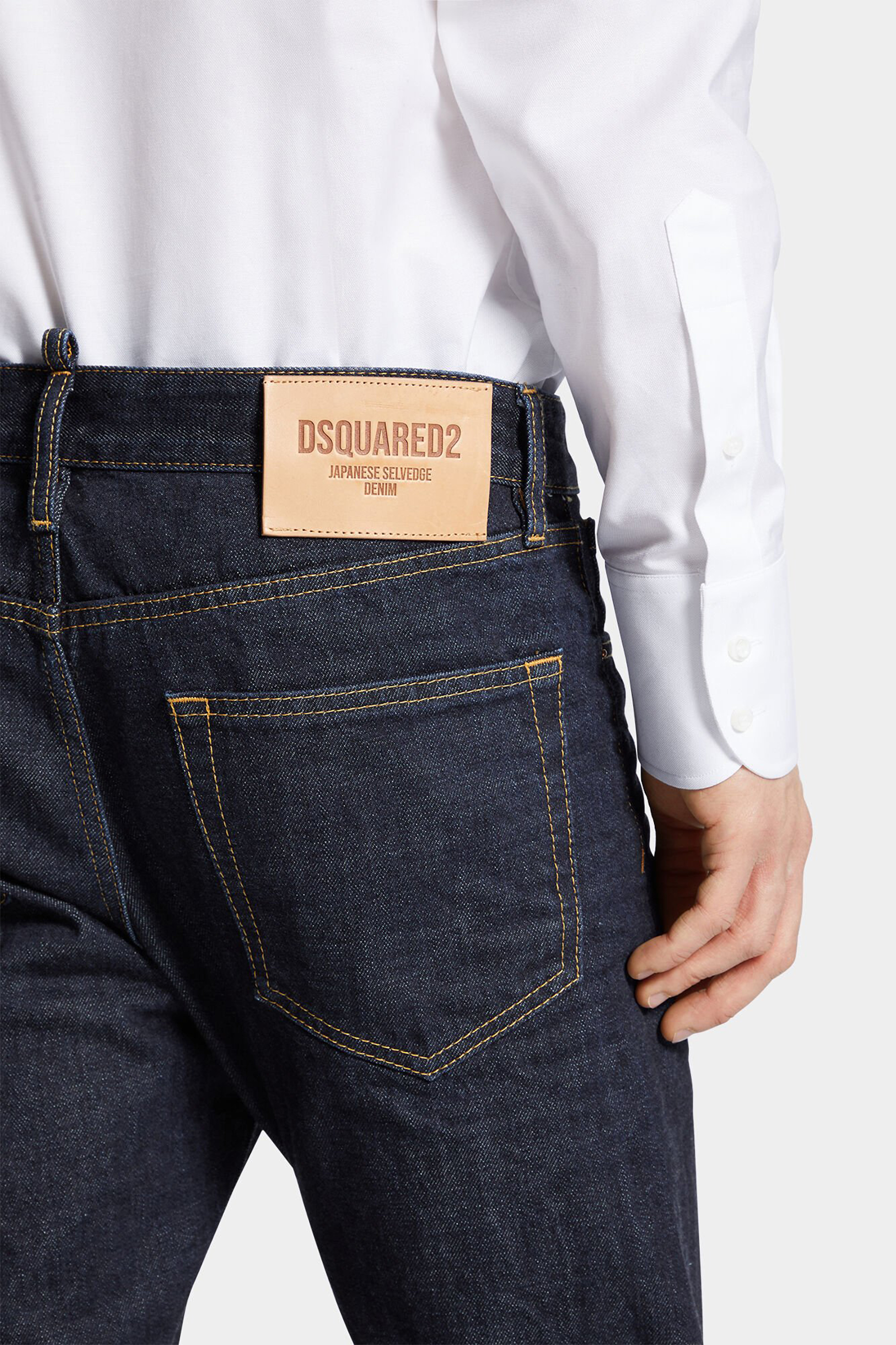 DSQUARED2 Slim Fit Cimosa Authentic Japanese Selvedge Denim Dean Jeans DSQUARED2 Slim Fit Cimosa Authentic Japanese Selvedge Denim Dean Jeans