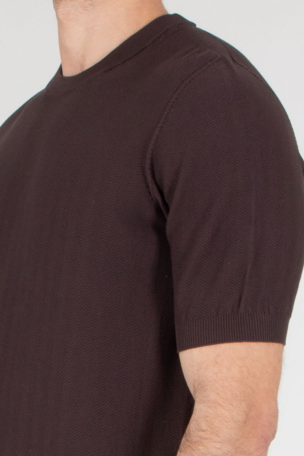 AROVESCIO Regular Fit Cotton Knit T-Shirt