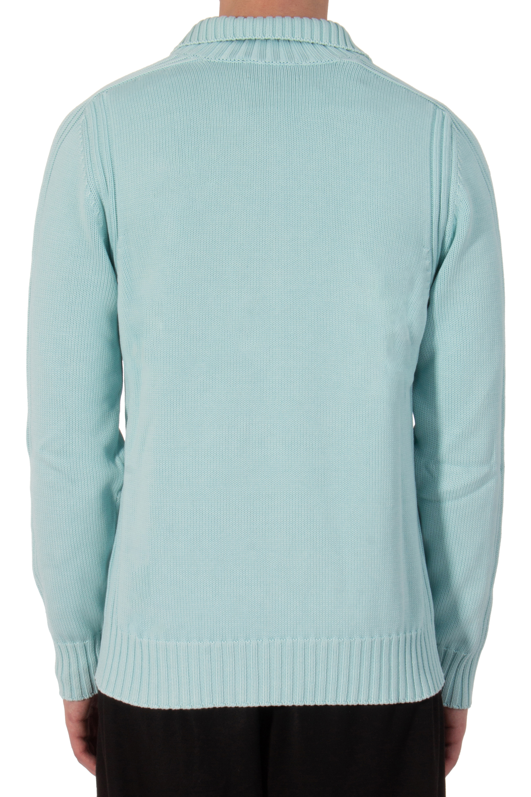 BELSTAFF Quarter Zip Cotton Knit Sweater