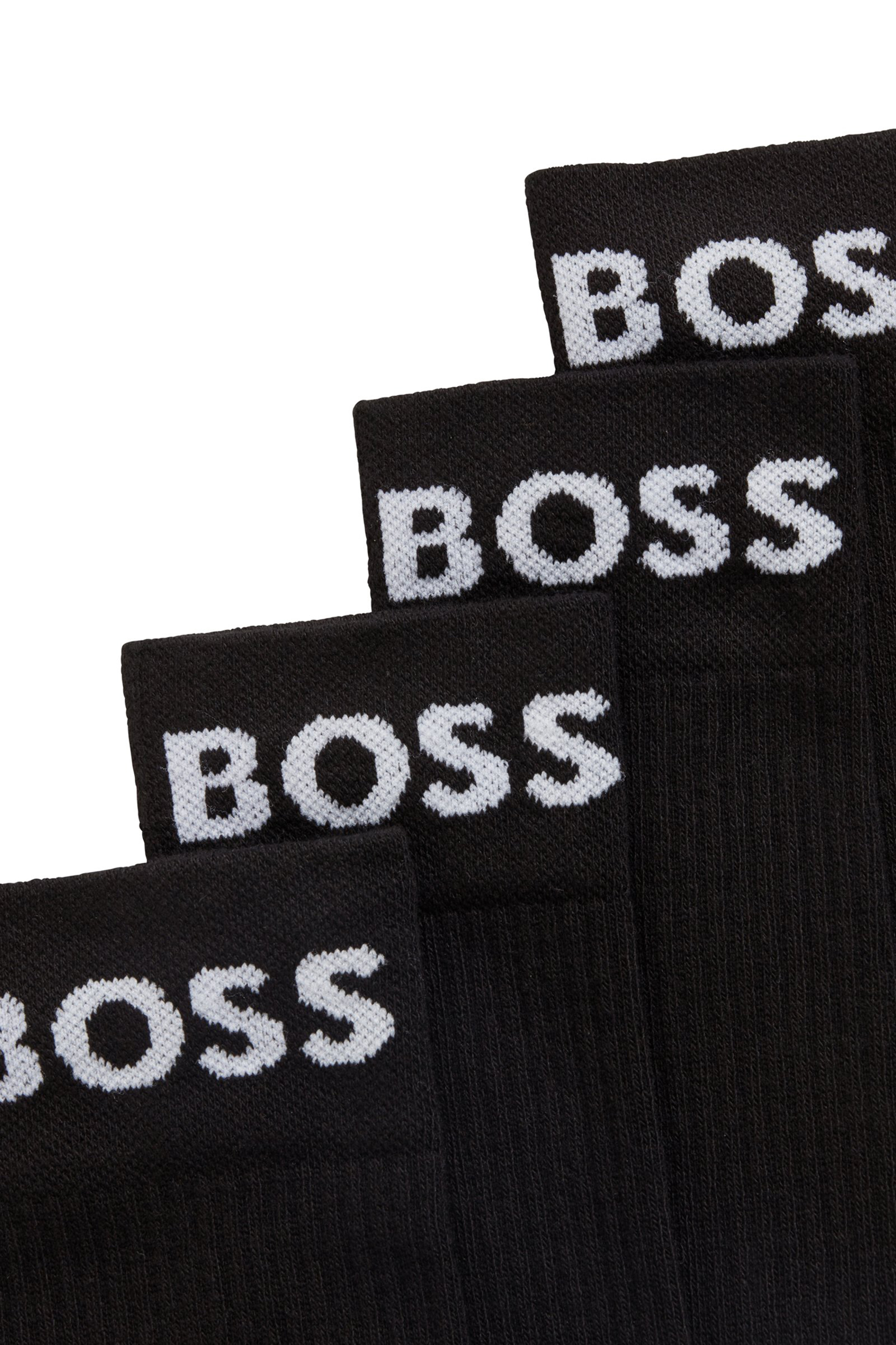 BOSS 2-Pack Quarter-Length Stretch Cotton Blend Socks Sport