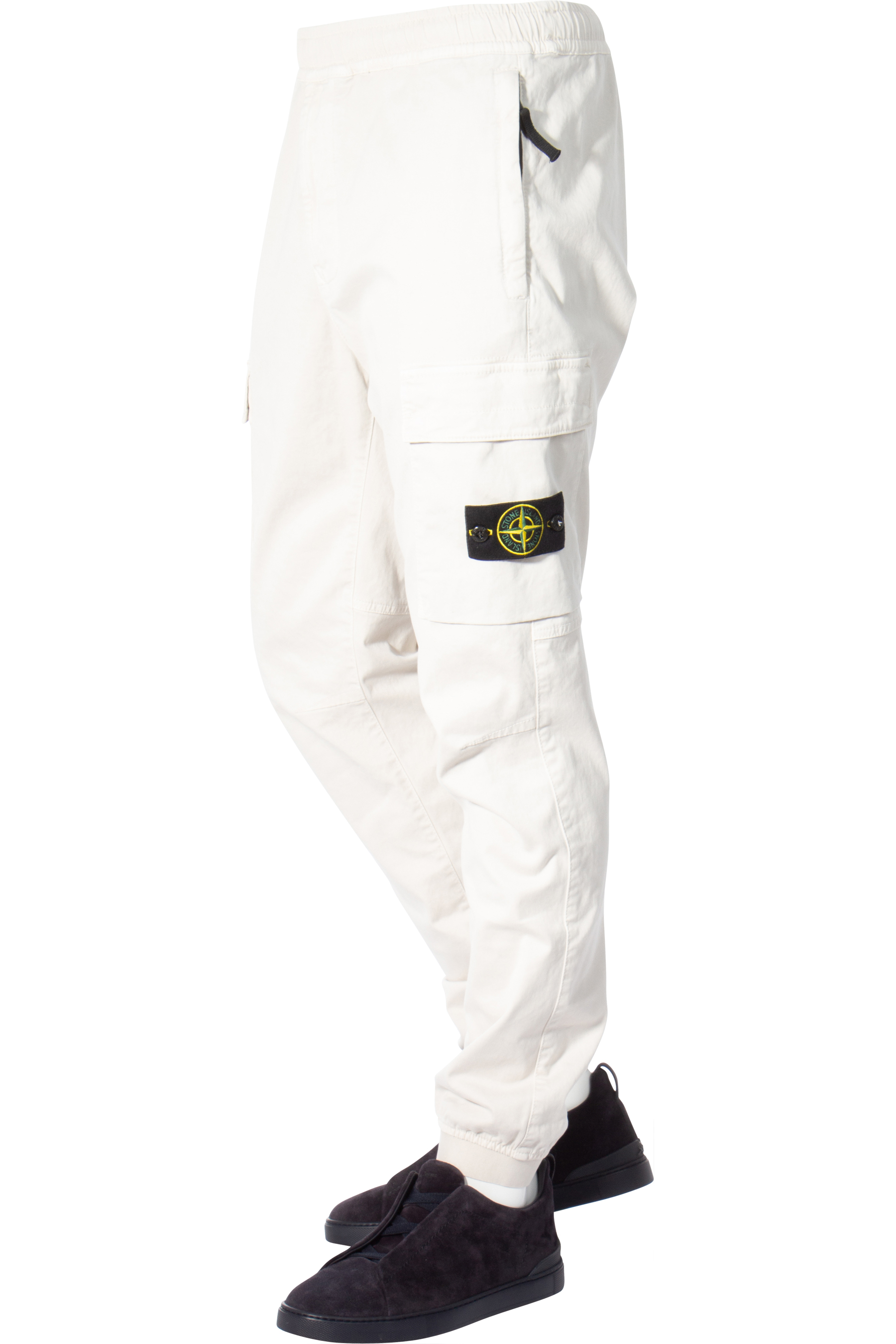 STONE ISLAND Regular Tapered Cotton Stretch Cargo Pants
