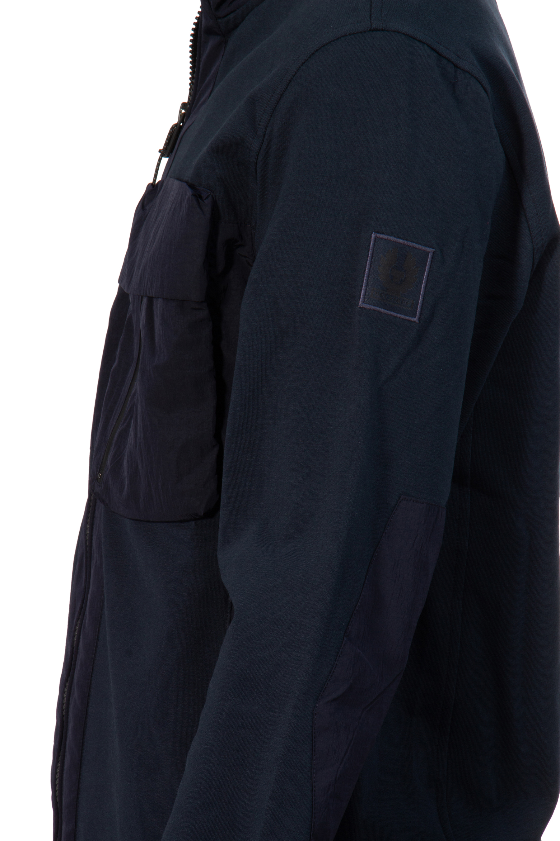 BELSTAFF Cotton Full Zip Sweatshirt Seal BELSTAFF Cotton Full Zip Sweatshirt Seal