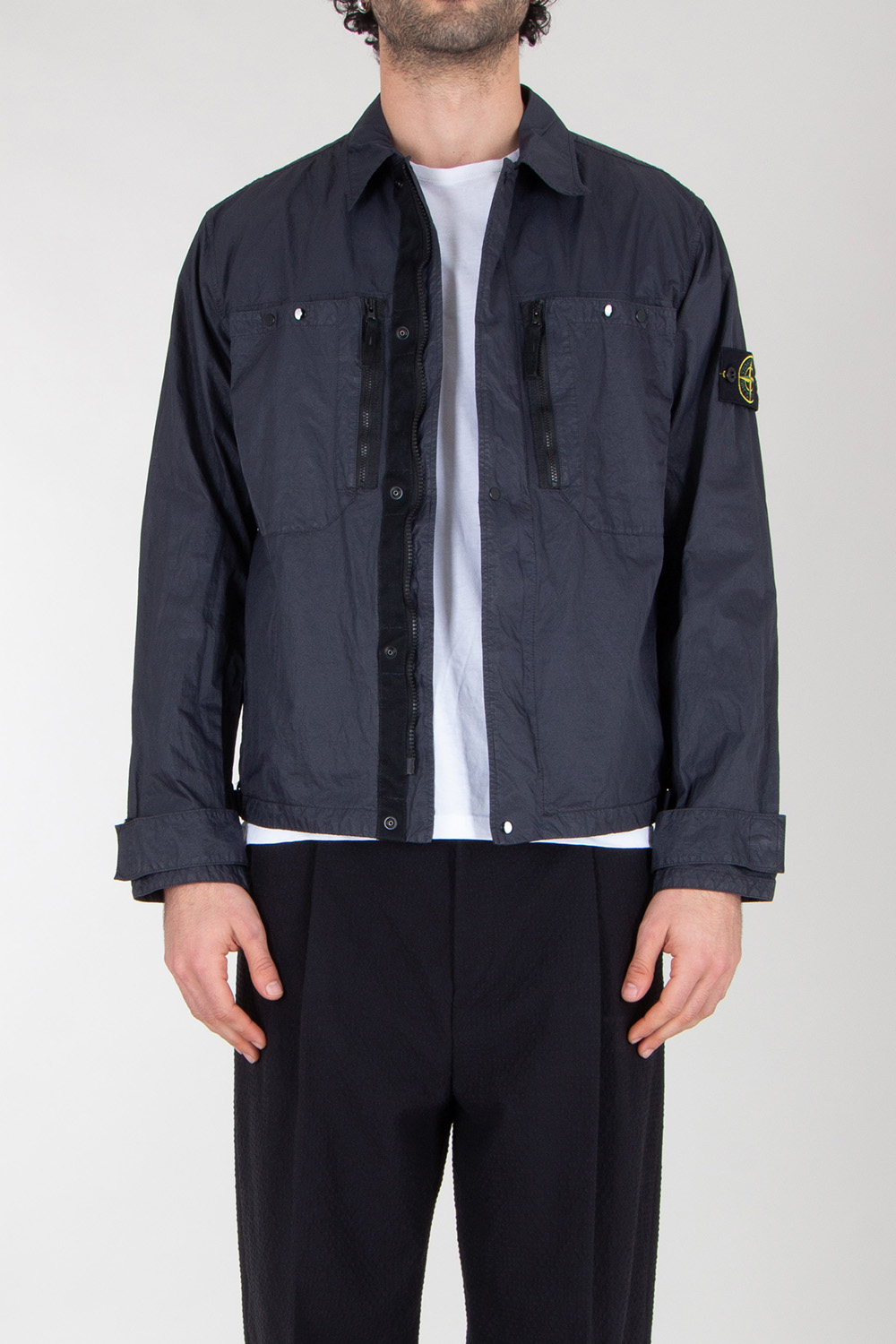 STONE ISLAND Regular Fit Nylon Shirt Jacket