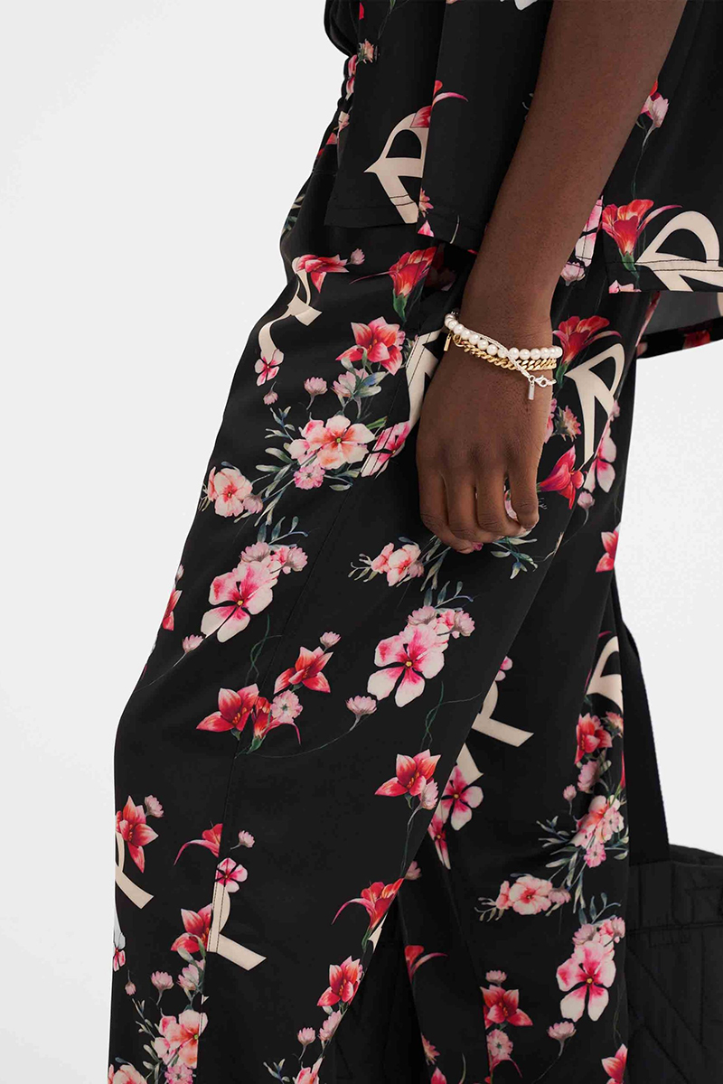 REPRESENT Floral Print Stretch Pants