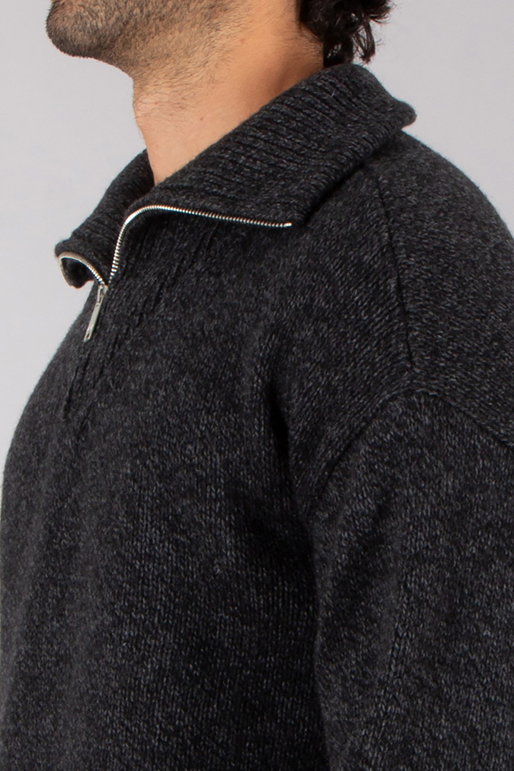AUTRY Regular Fit Recycled Wool Blend Quarter-Zip Sweater Bekleidung, Mantel, Jacke, Fleece, Pullover