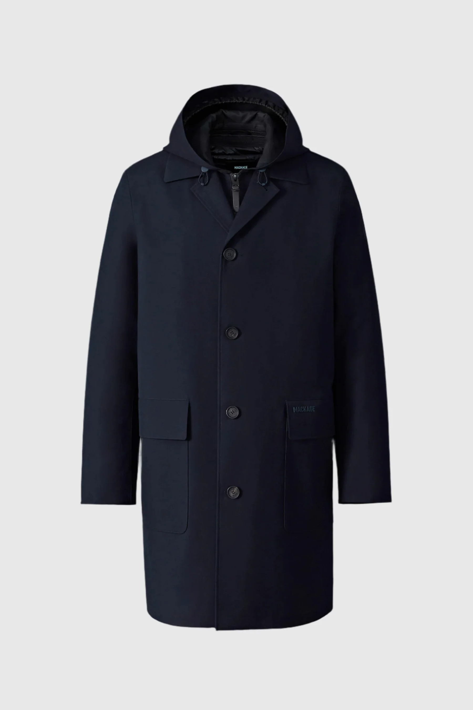MACKAGE Regular Fit 3-in-1 Removable Down Liner Balmacaan Coat Mathias Bekleidung, Mantel, Jacke