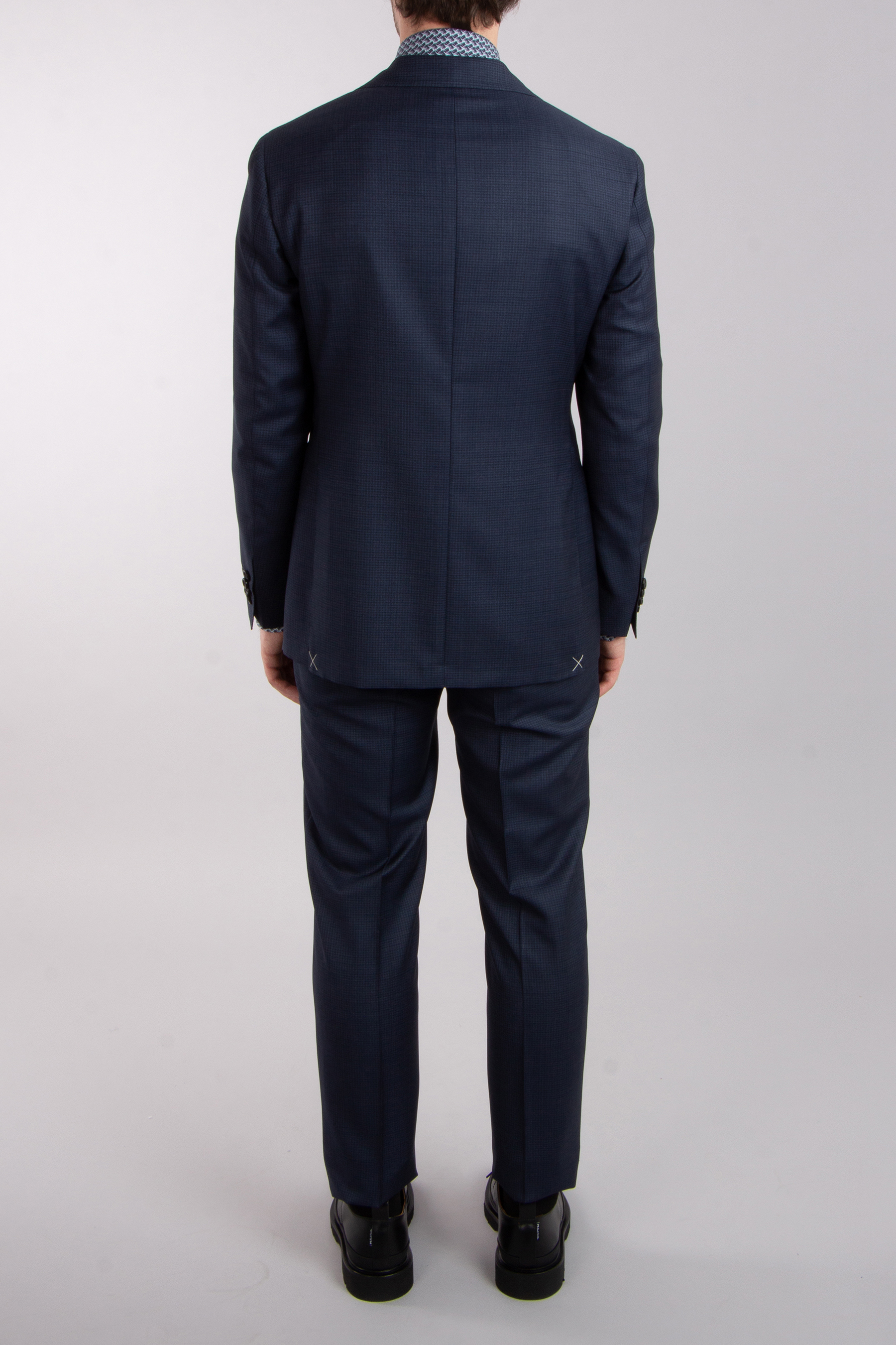 CANALI Checked Modern Fit Super 130 Wool Suit CANALI Checked Modern Fit Super 130 Wool Suit
