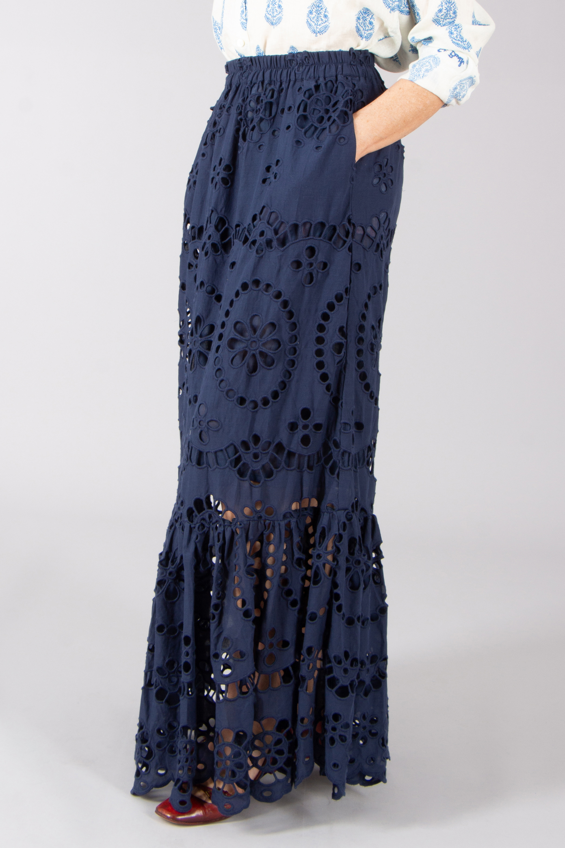 MC 2 SAINT BARTH Sangallo Embroidery Cotton Skirt Jenny MC 2 SAINT BARTH Sangallo Embroidery Cotton Skirt Jenny