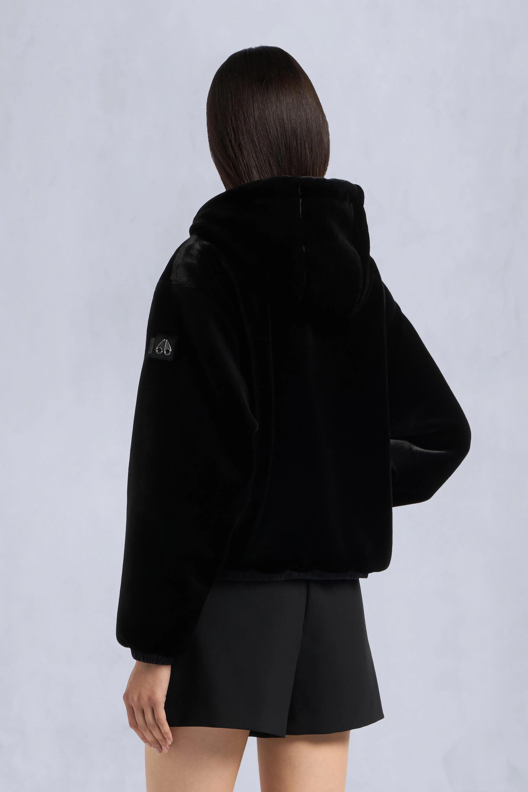 MOOSE KNUCKLES Oversized Fit Reversible Faux Fur & Nylon Ripstop Jacket Eaton Bunny 2 Mantel, Erwachsener, Weiblich, Person, Frau