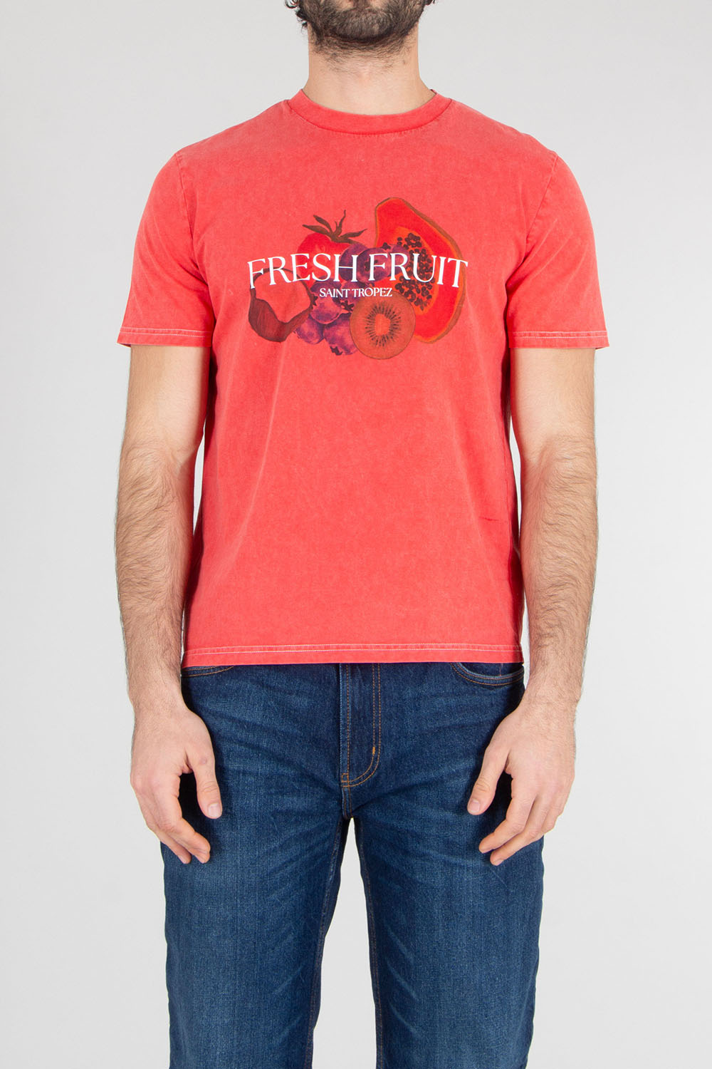 ELITÈ Regular Fit Fruit Graphic Print Cotton Jersey T-Shirt