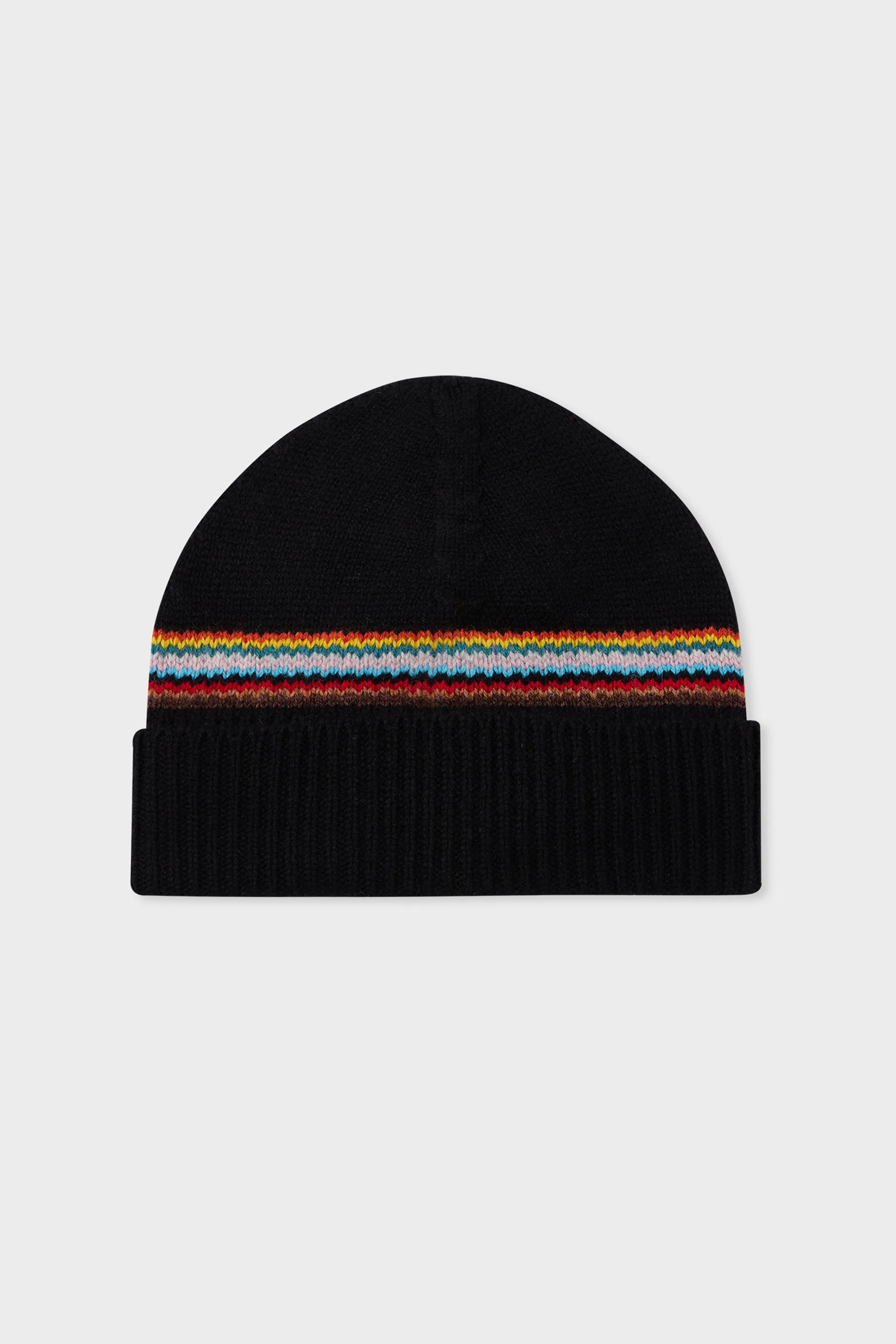 PAUL SMITH Signature Stripe Block Lambswool Beanie 383ABN18379