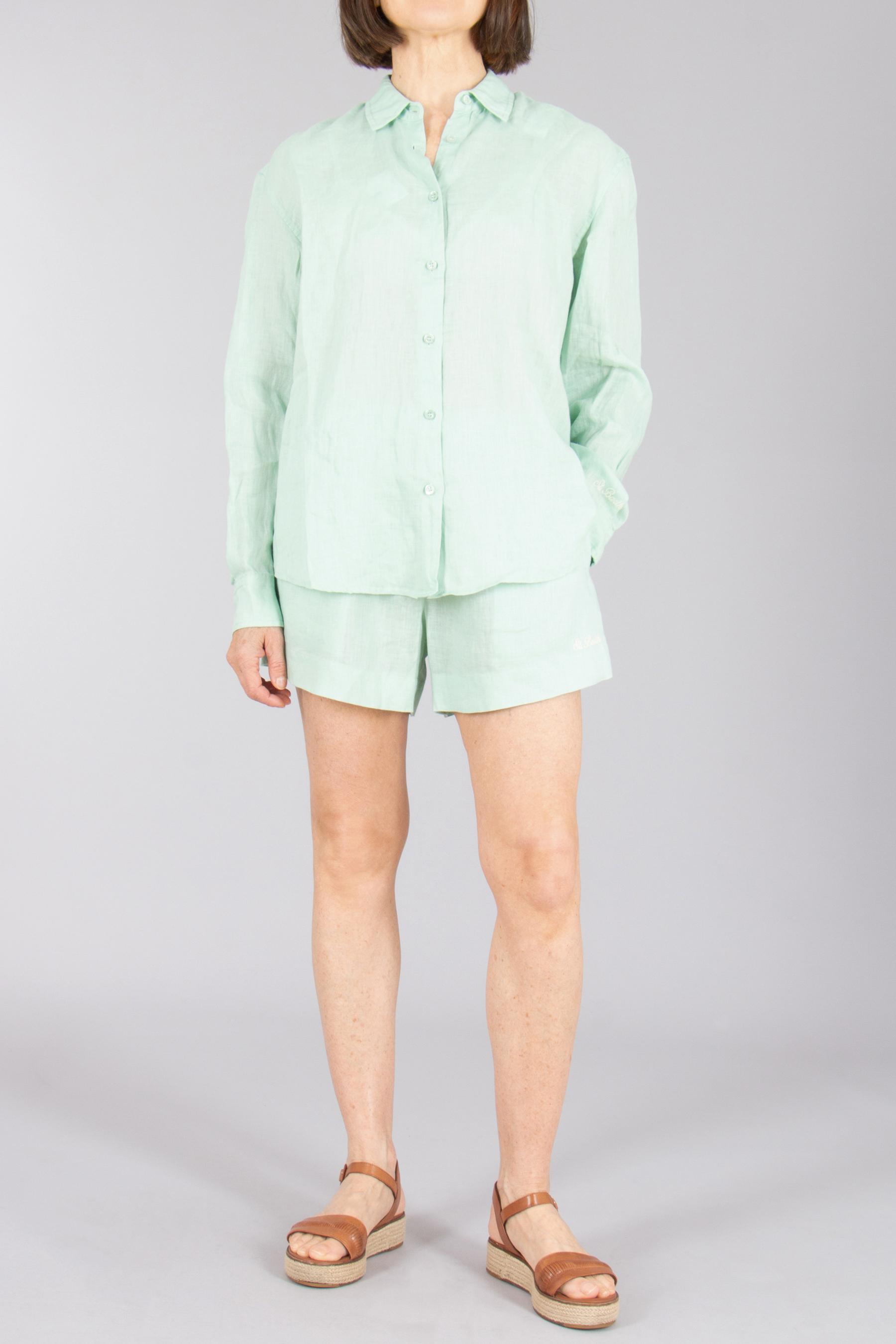 MC 2 SAINT BARTH Relaxed Fit Linen Shorts Meave Leinen, Sandale, Kurze Hosen, Hemd, Pyjama