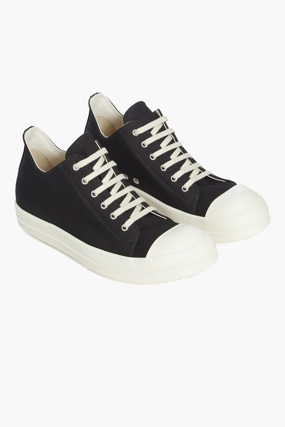 RICK OWENS DRKSHDW Overdyed Denim Low Sneakers